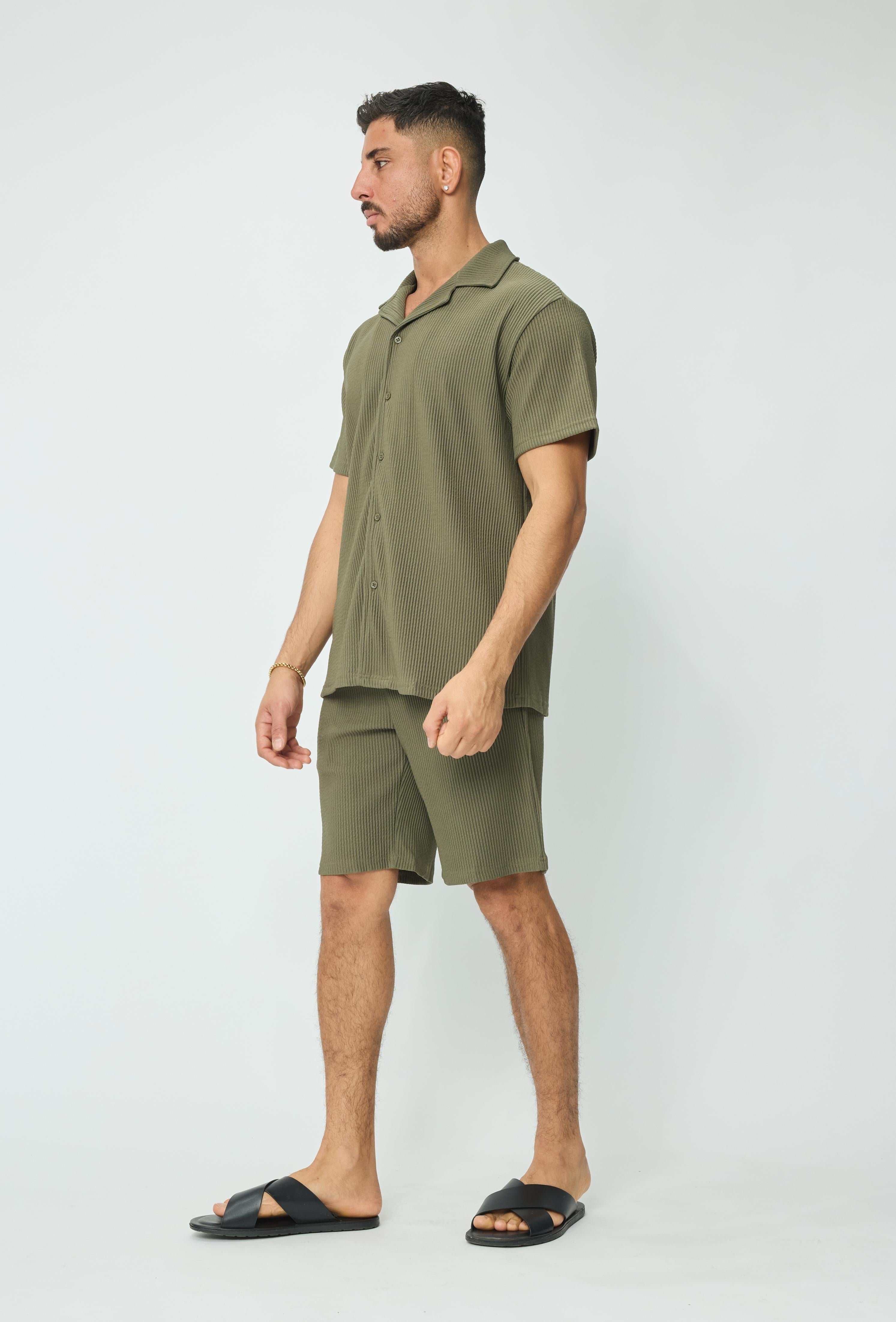 Ensemble chemise short uni