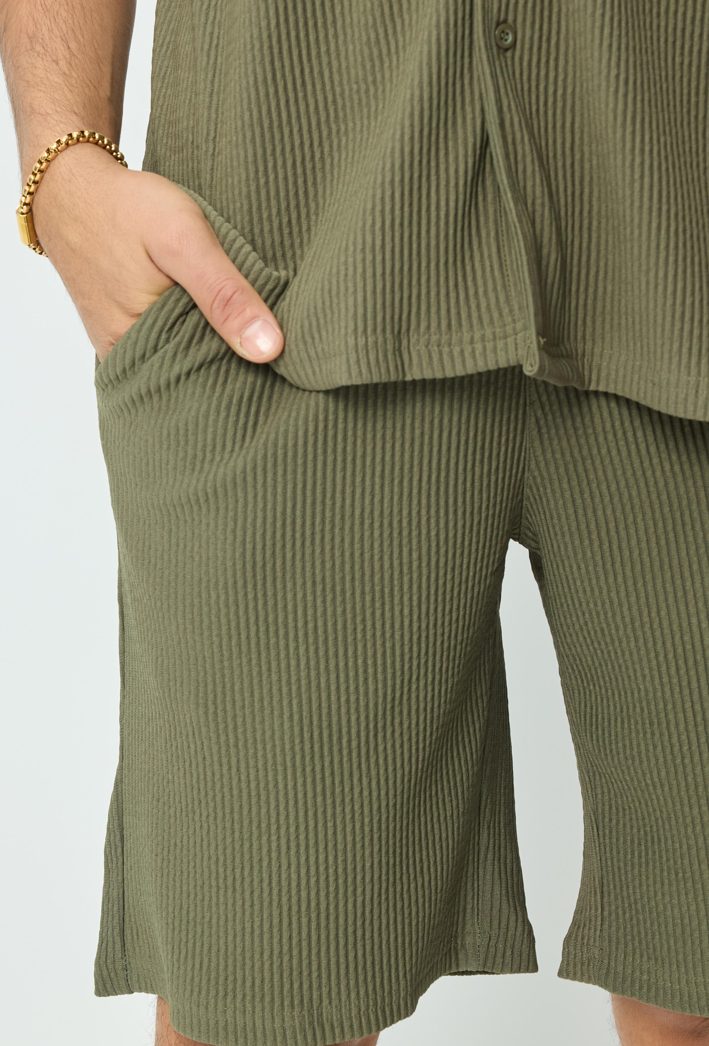 Ensemble chemise short uni