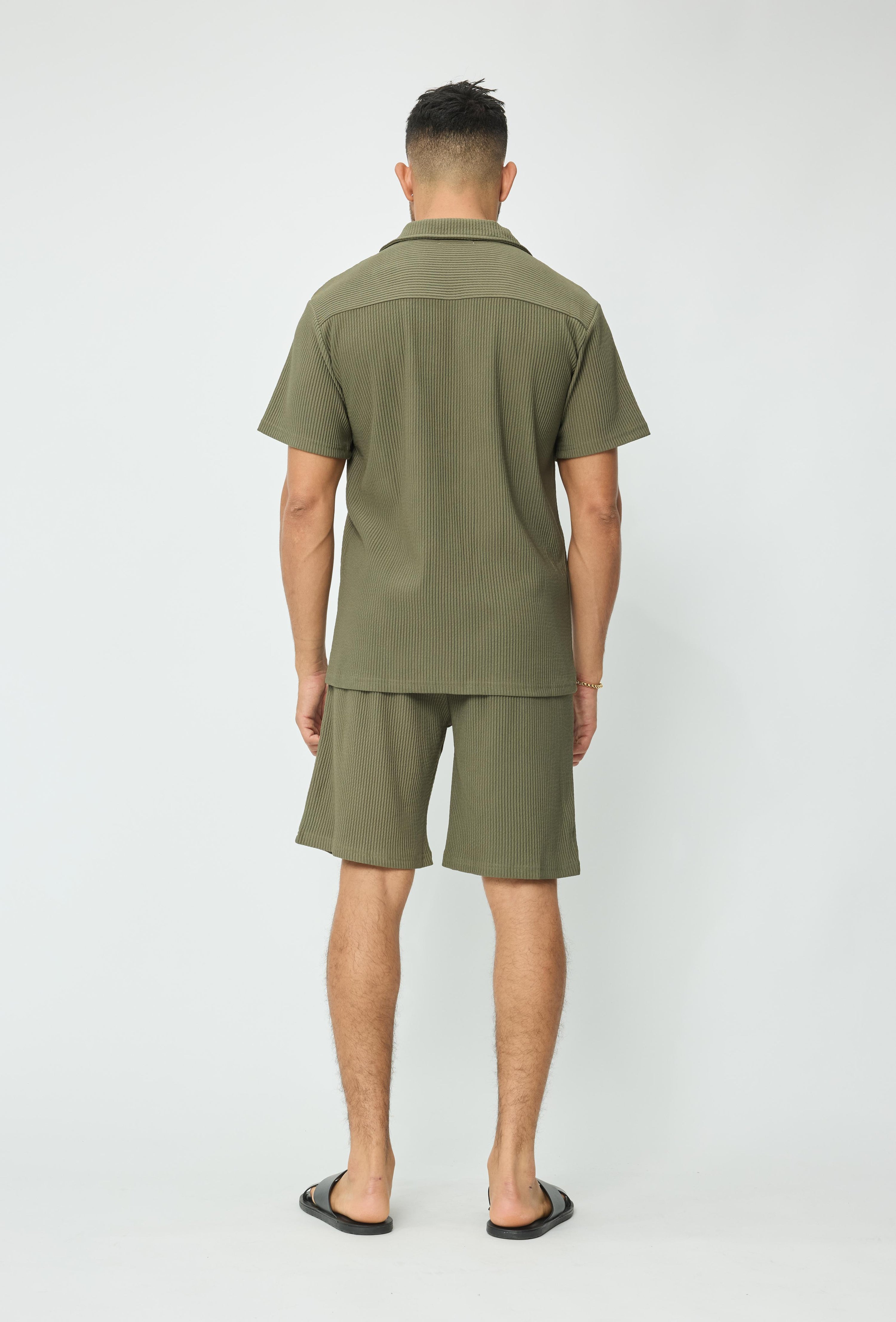 Ensemble chemise short uni