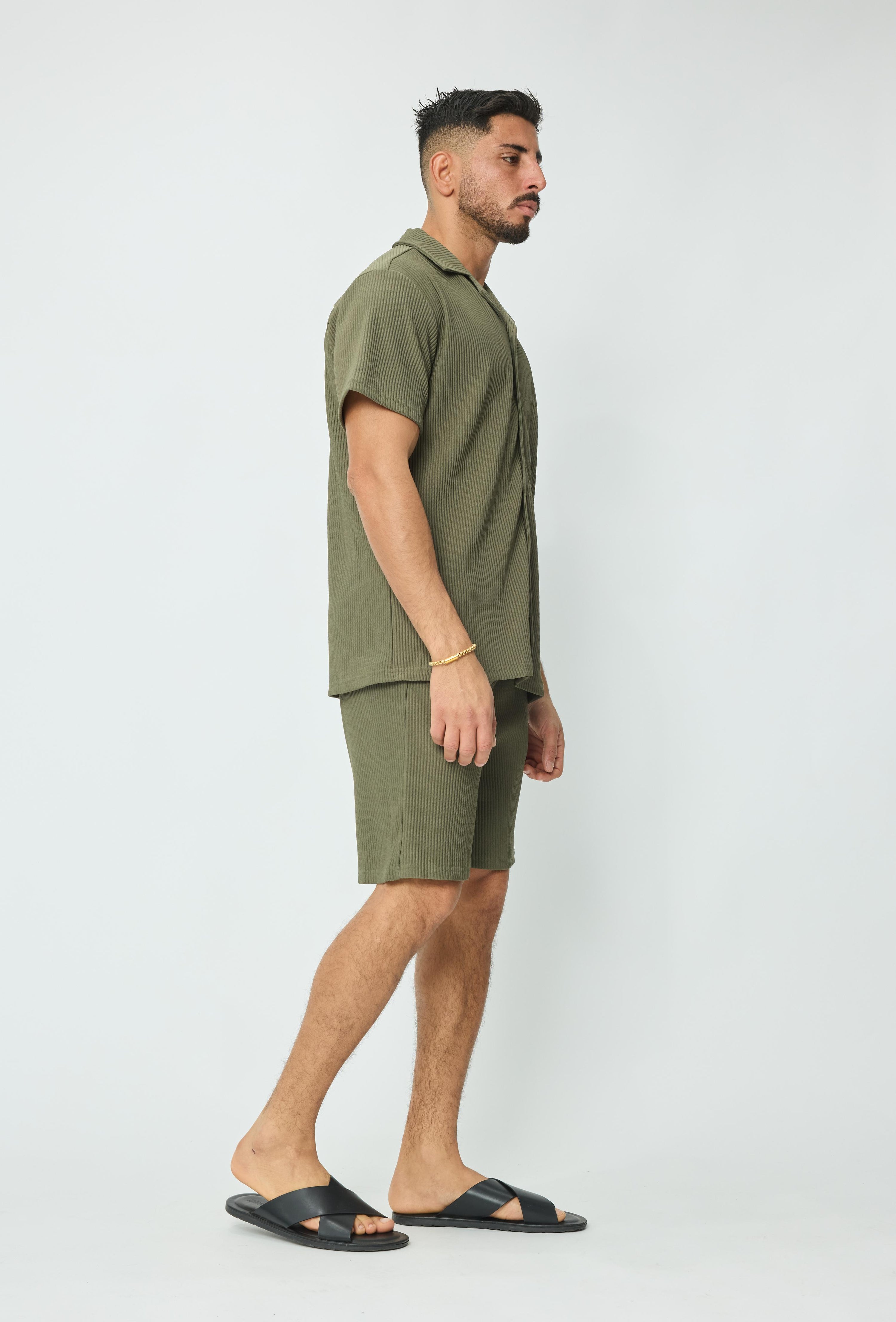 Ensemble chemise short uni