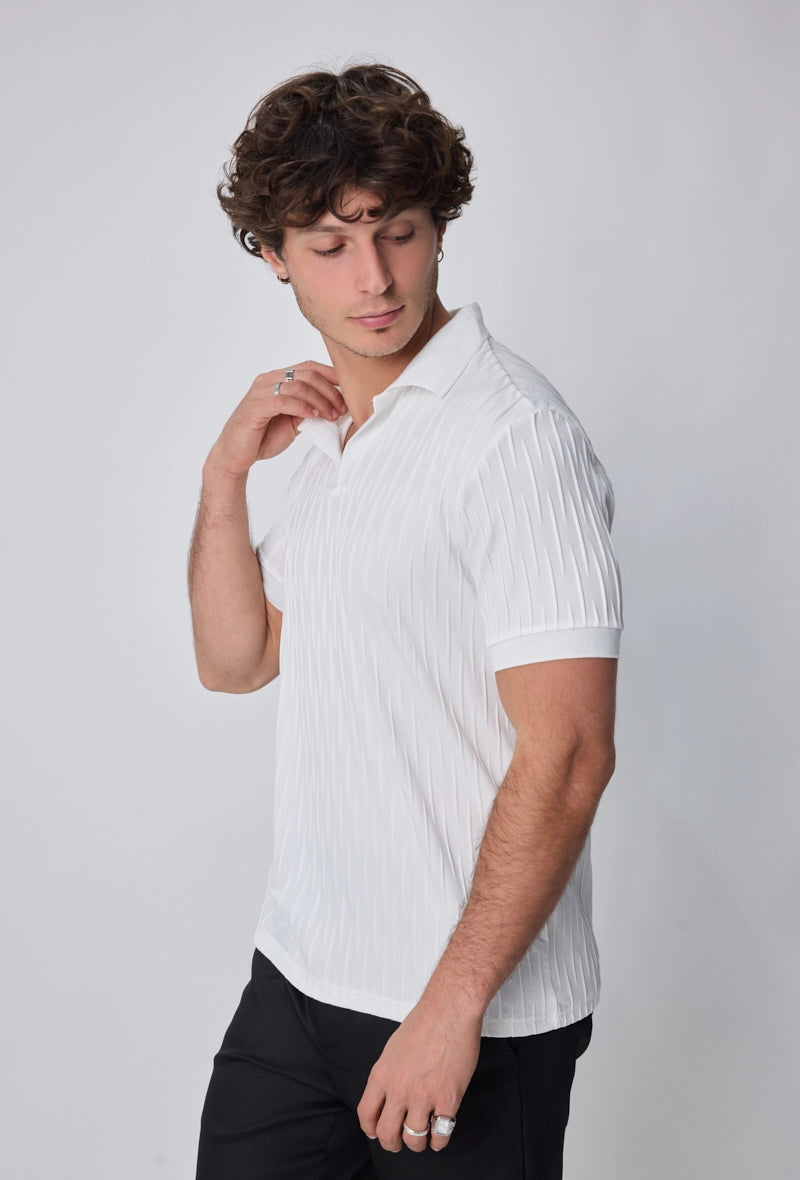 Polo uni manches courtes