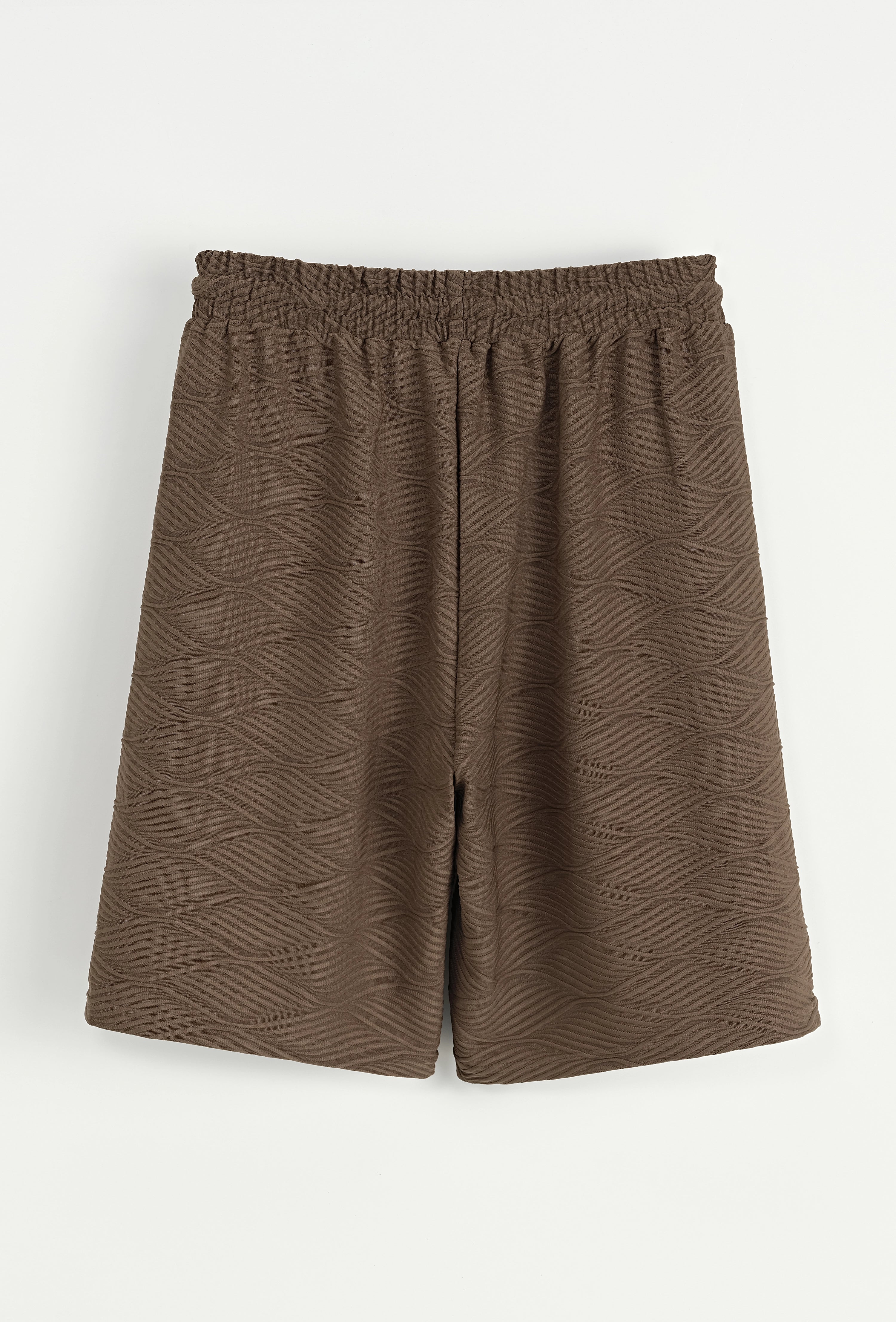 Ensemble chemise et short unis à motif