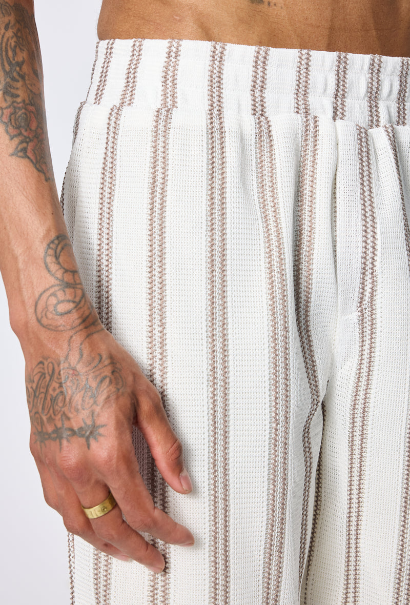 Ensemble chemise short rayé