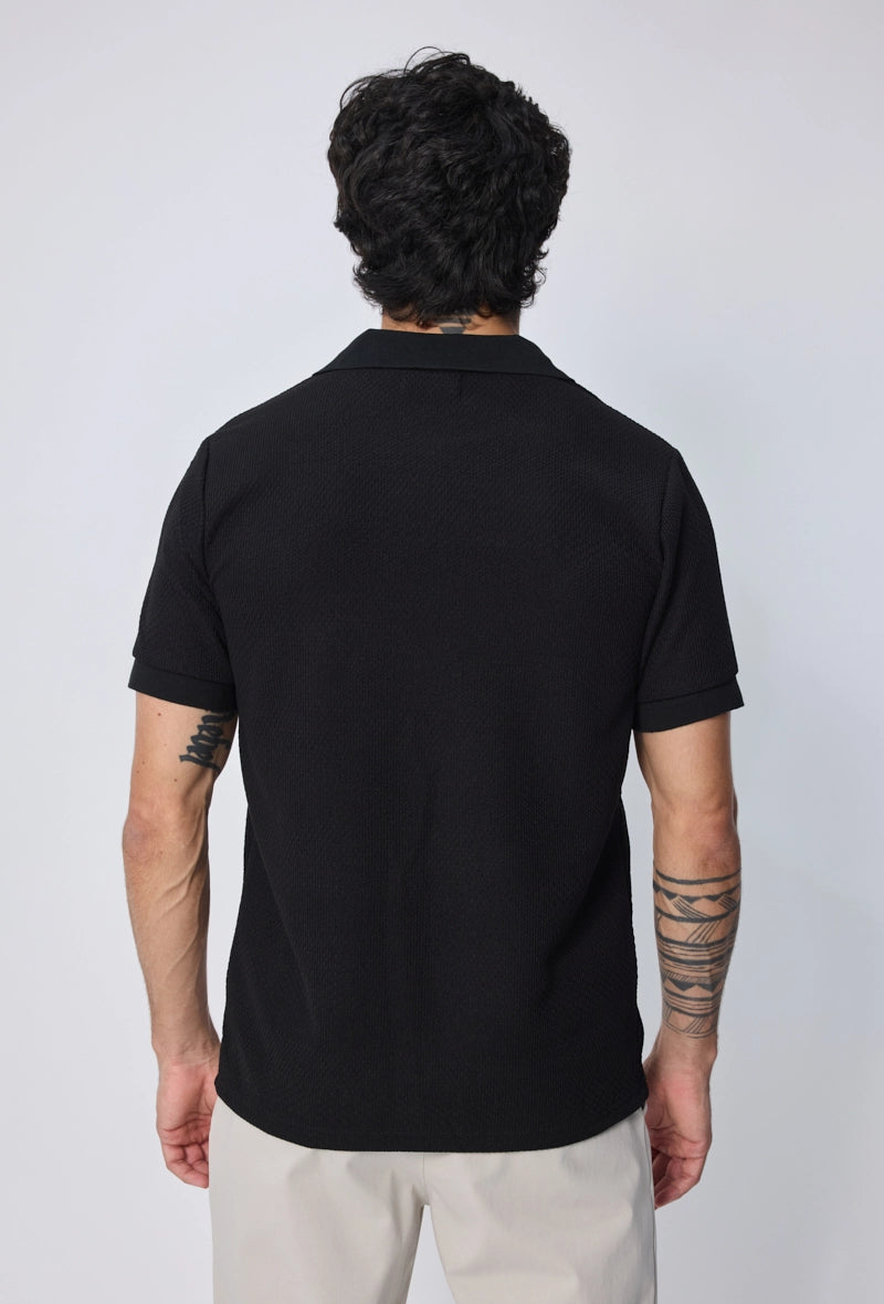 Polo effet tricot