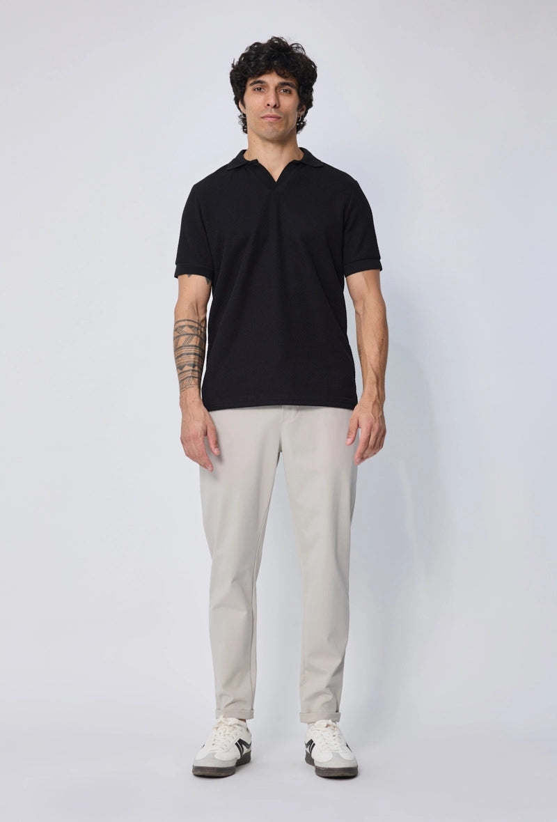 Polo effet tricot
