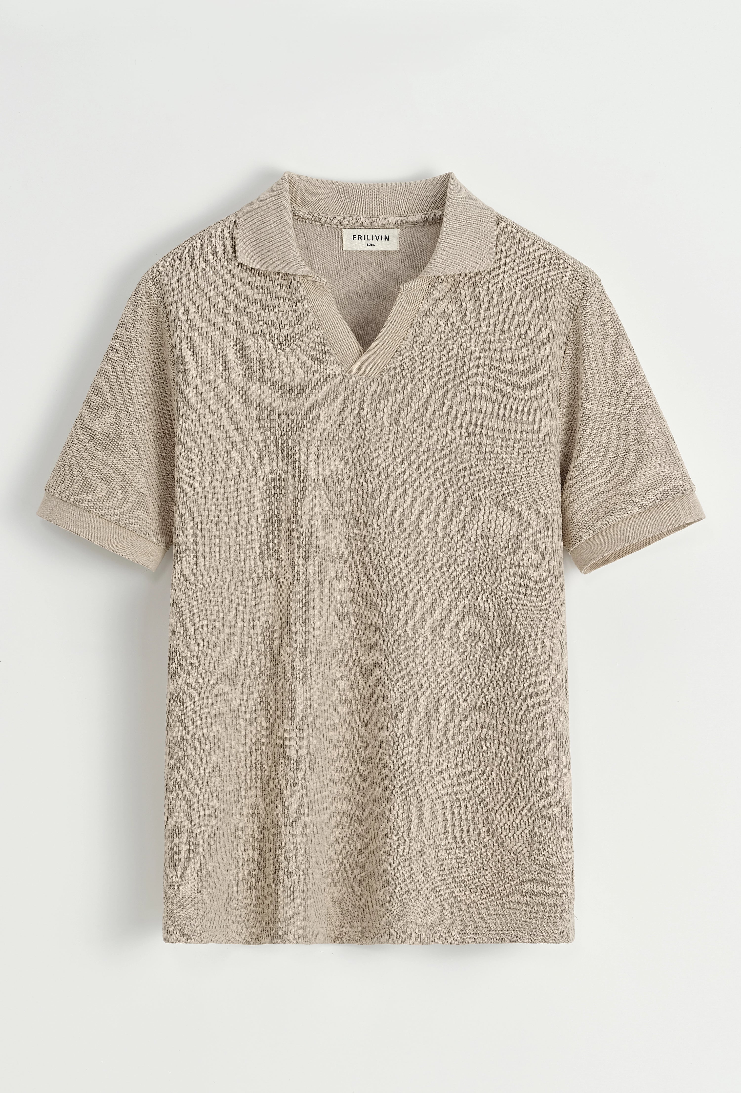 Polo effet tricot