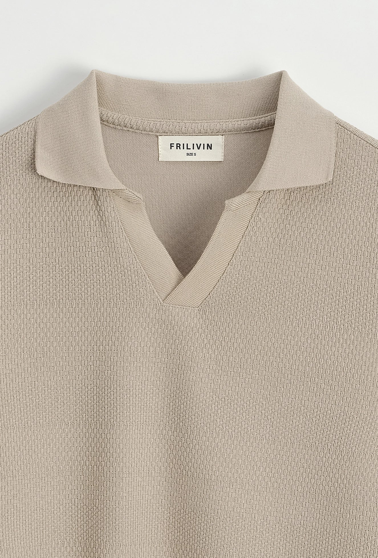 Polo effet tricot