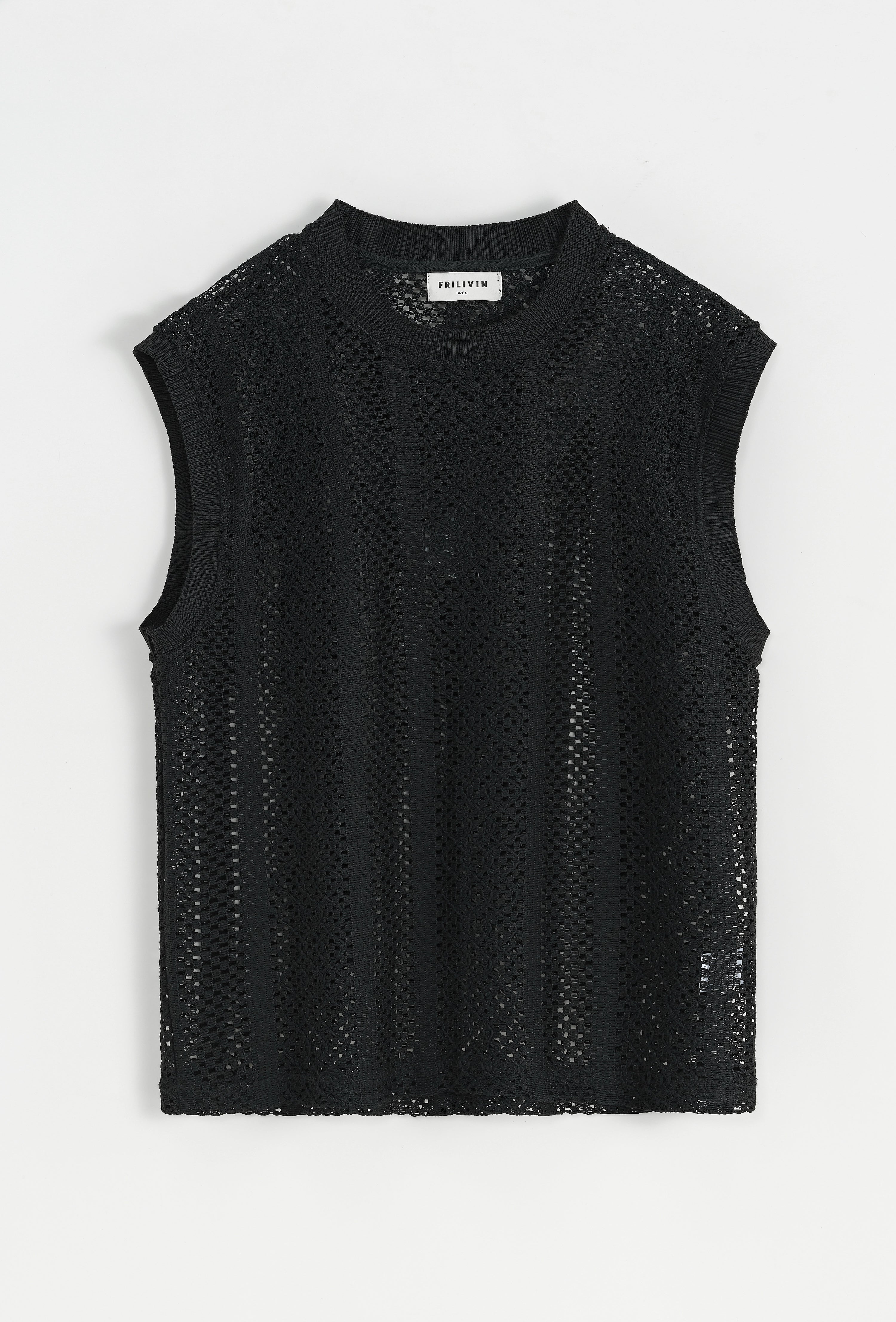 Ensemble t-shirt débardeur et pantalon en tricot
