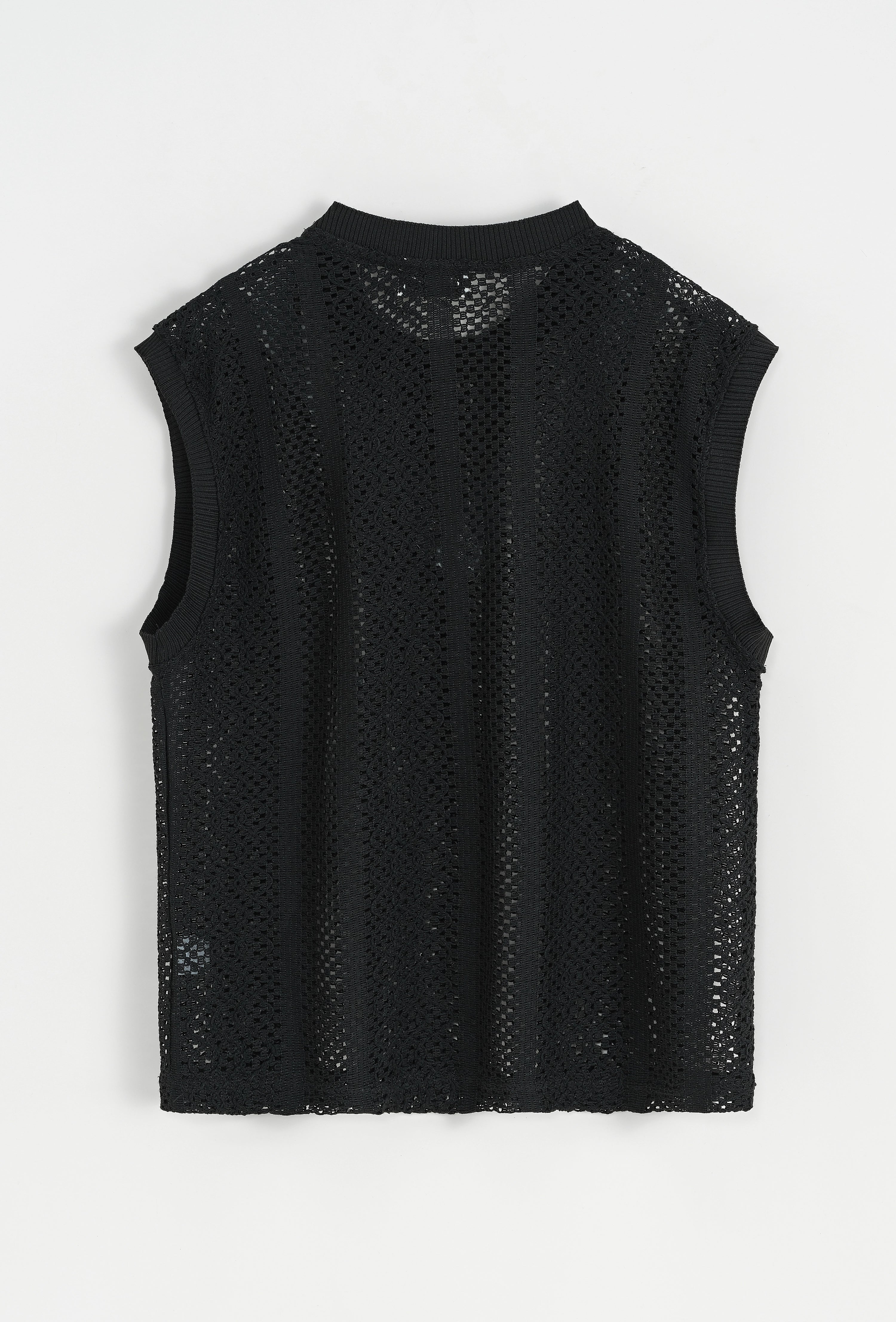 Ensemble t-shirt débardeur et pantalon en tricot