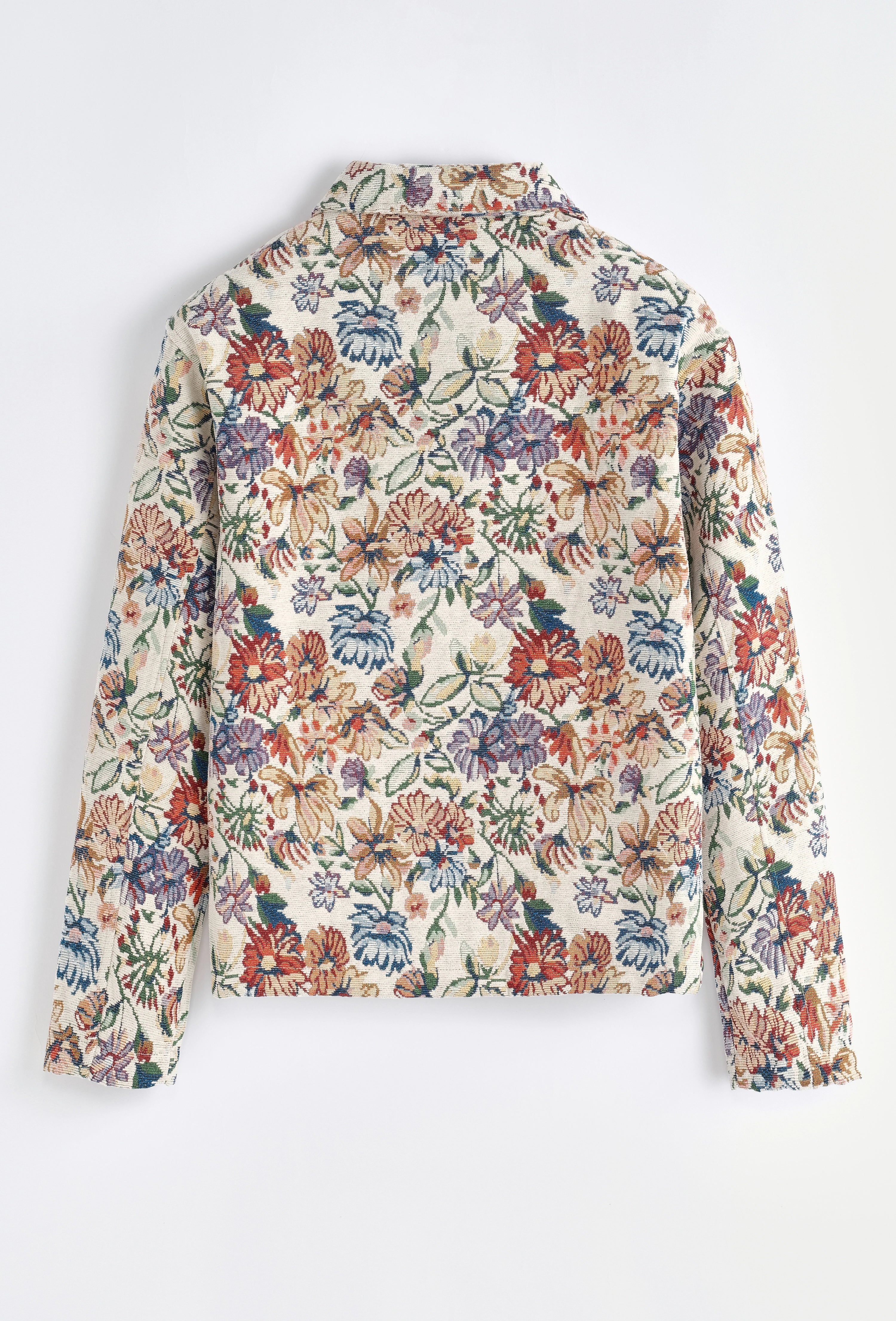 Veste à motif fleuri