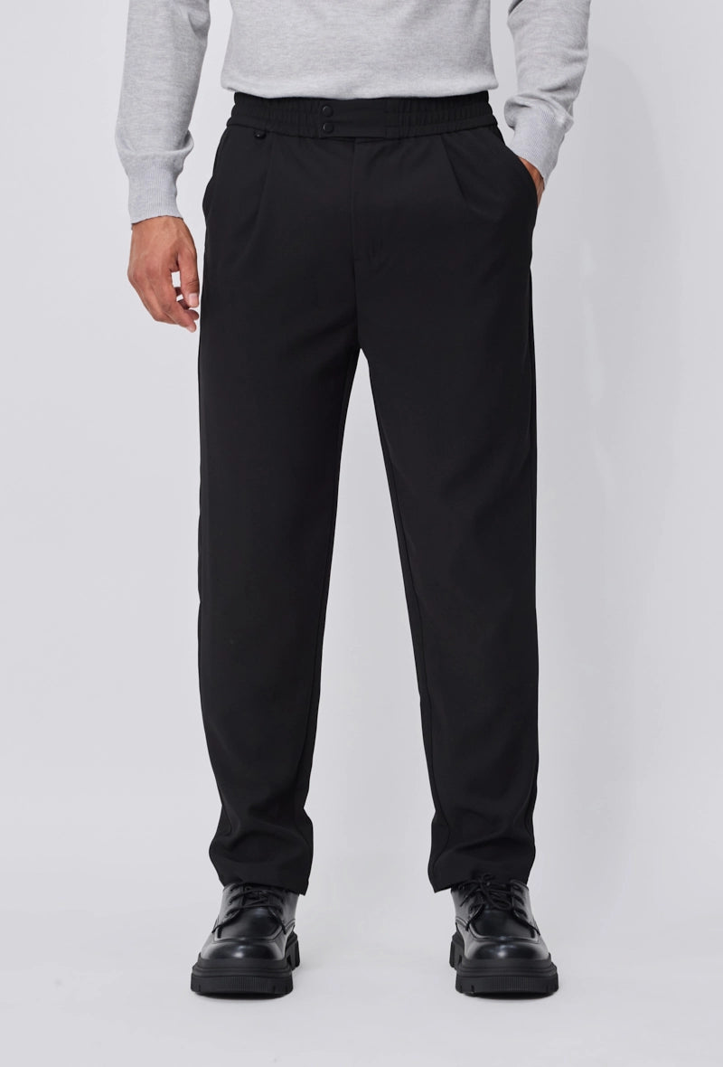 Pantalon homme uni chic avec poches latérales