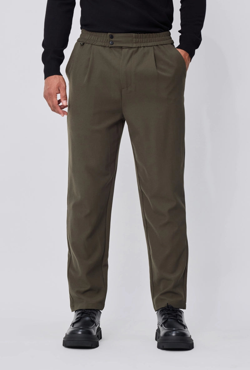 Pantalon homme uni chic avec poches latérales