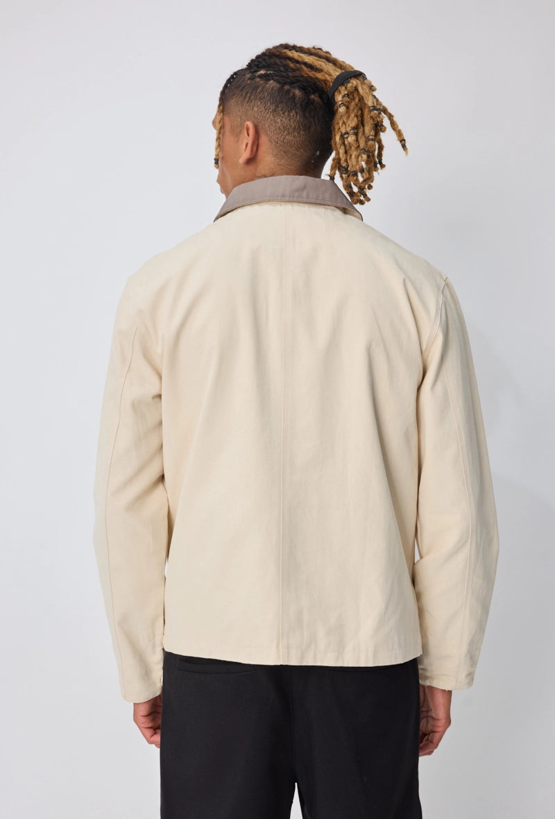 Veste homme façon polo avec fermeture zippée