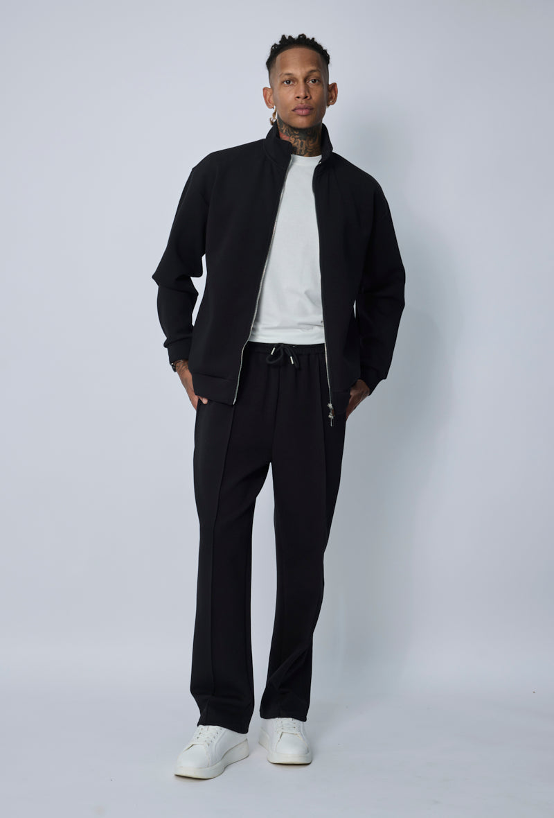 Ensemble veste pantalon uni sans capuche