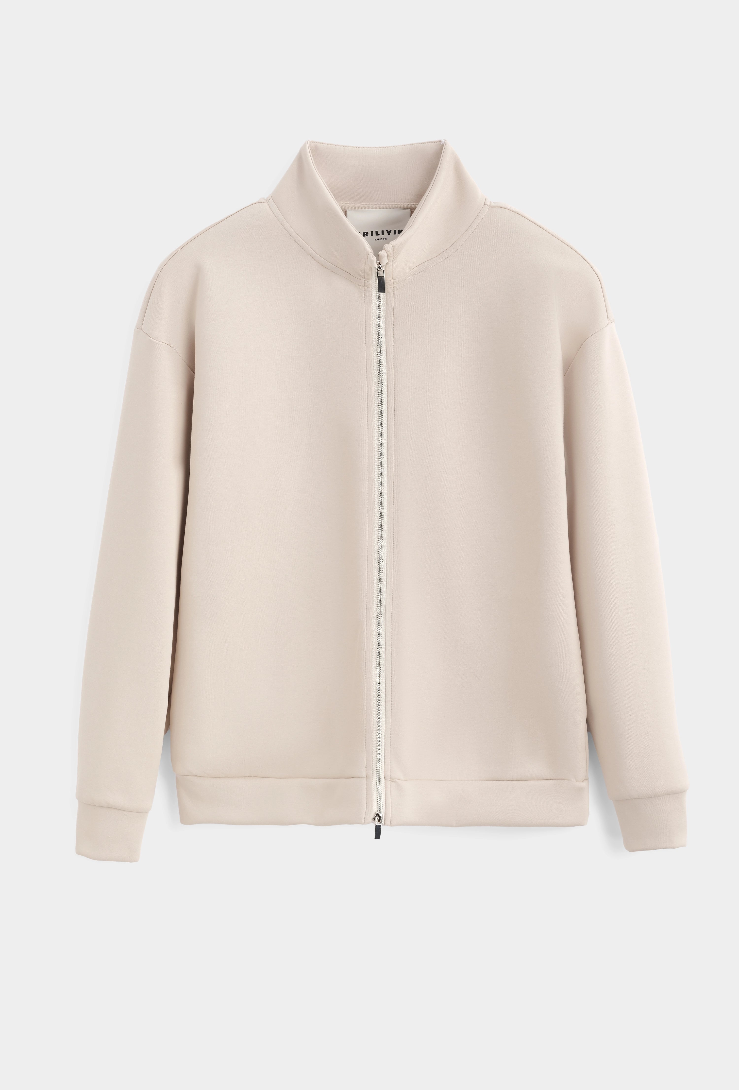 Ensemble veste pantalon uni sans capuche