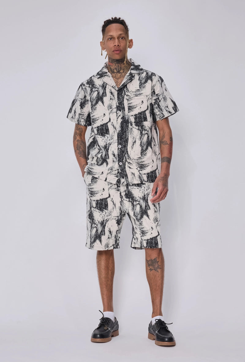Ensemble chemise short à manches courtes