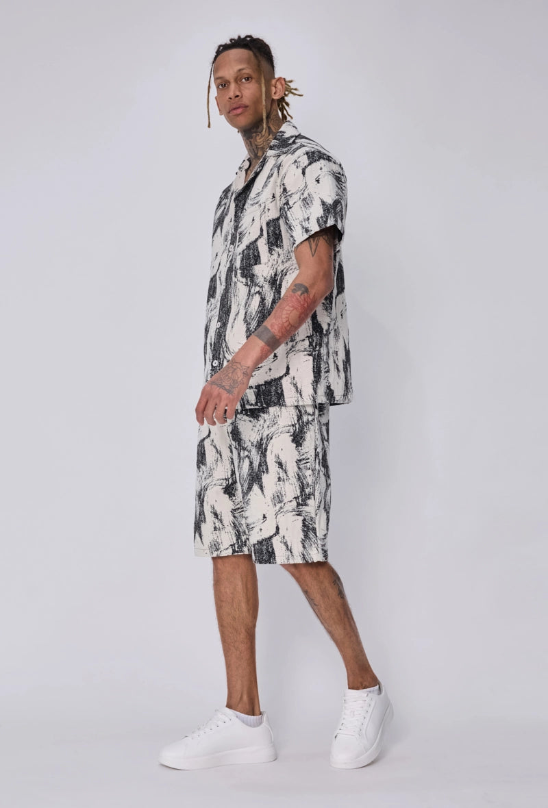 Ensemble chemise short à manches courtes
