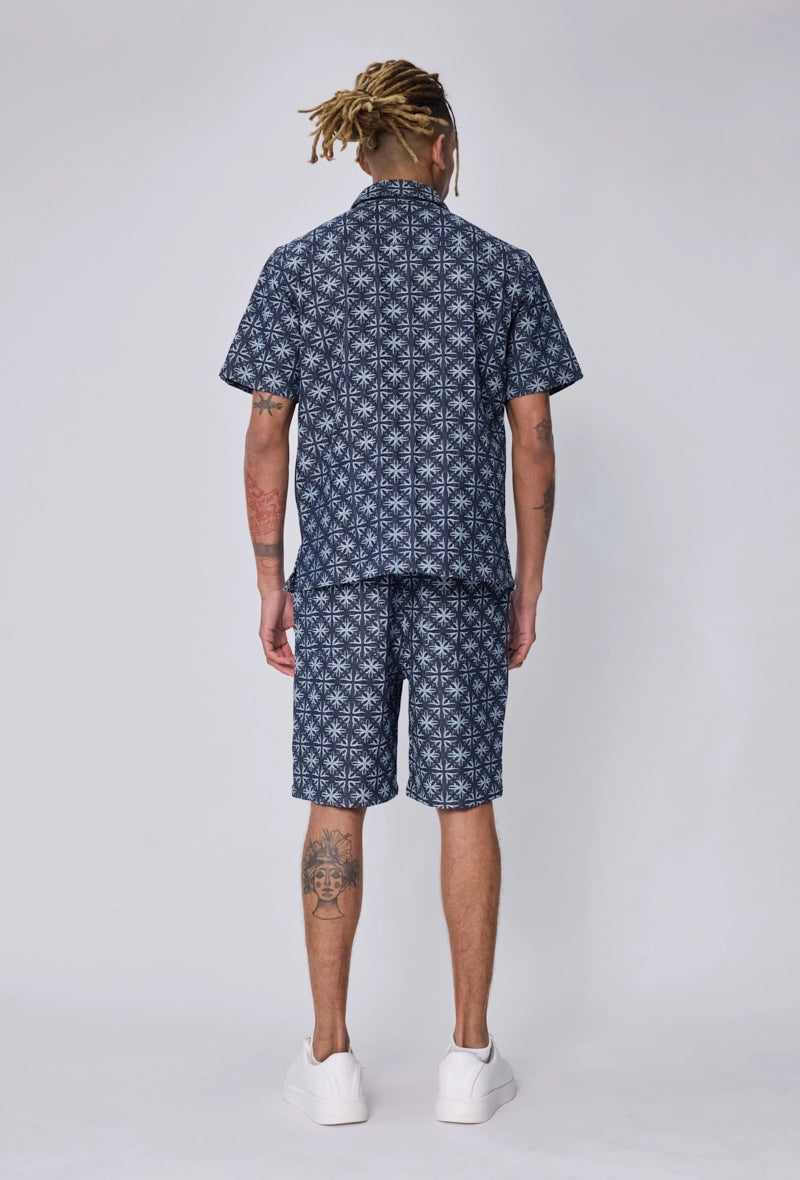 Ensemble chemise short imprimé