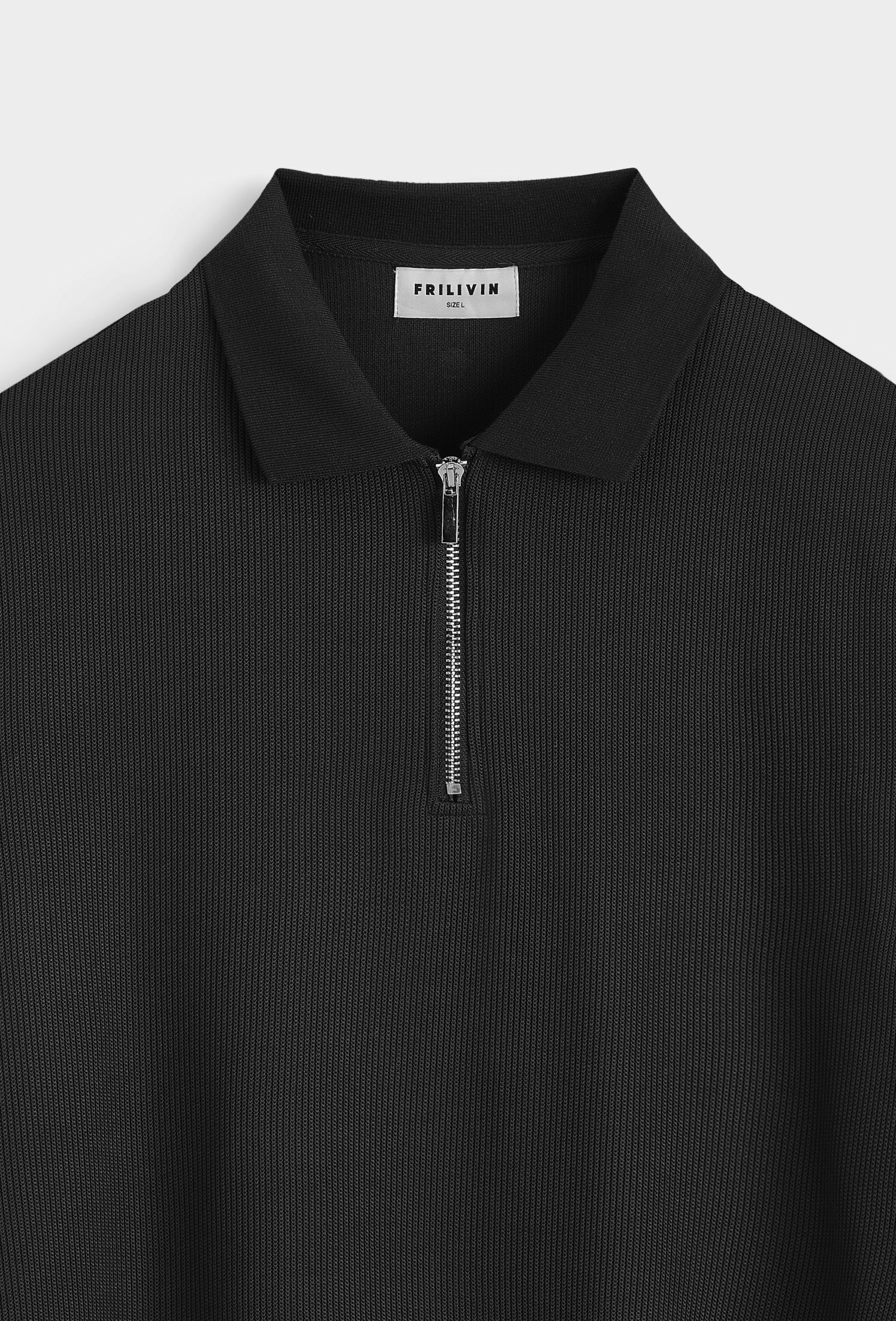 Polo zippé col classique