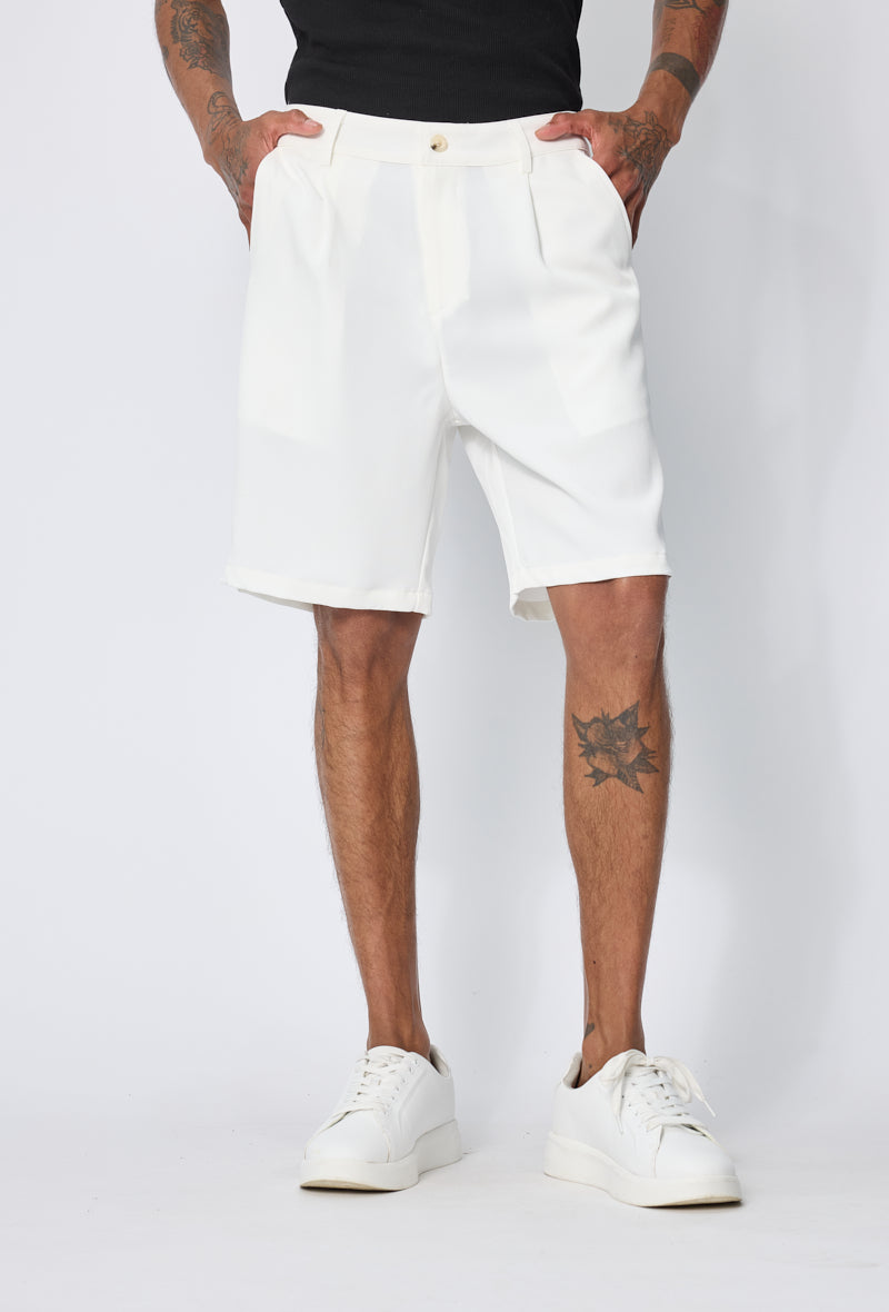 Short chino à pinces casual