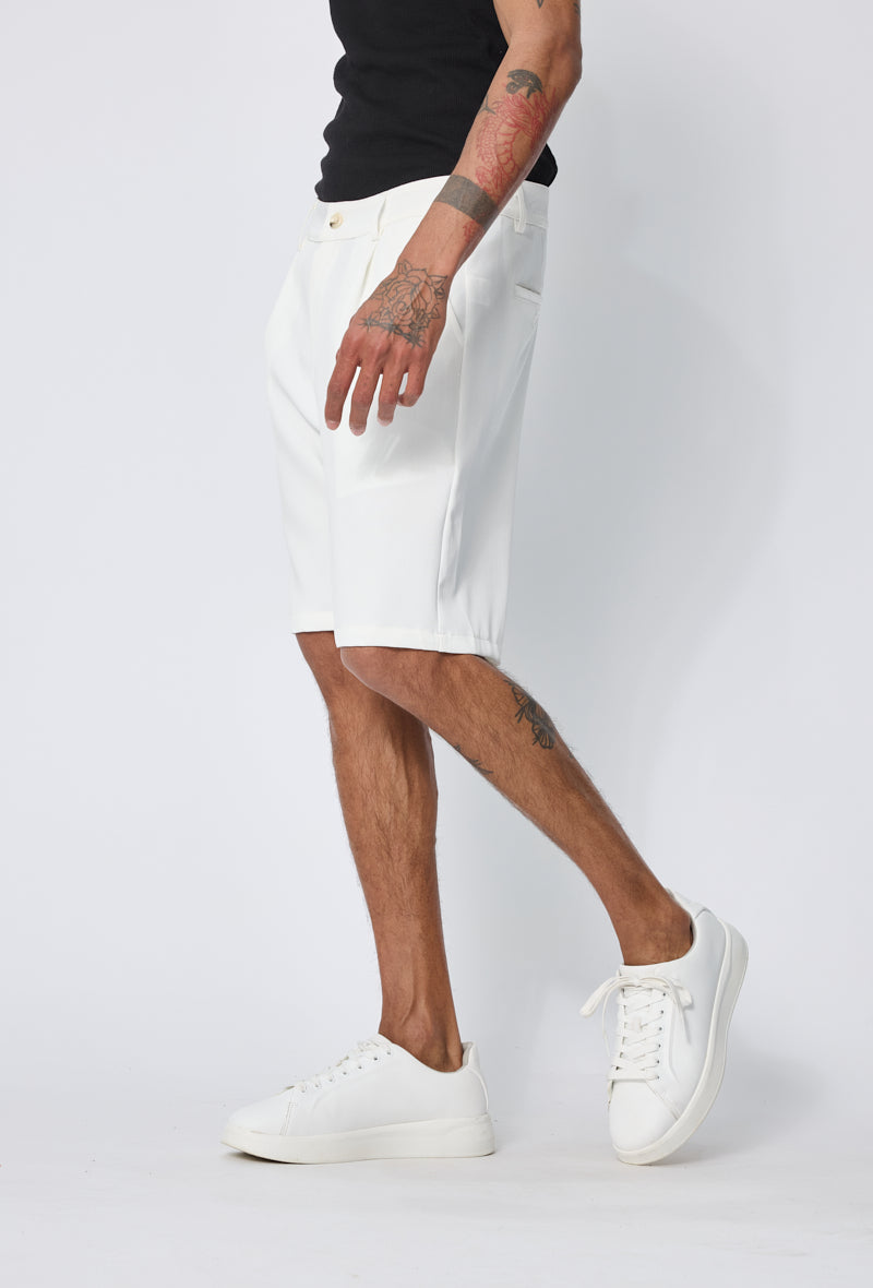 Short chino à pinces casual