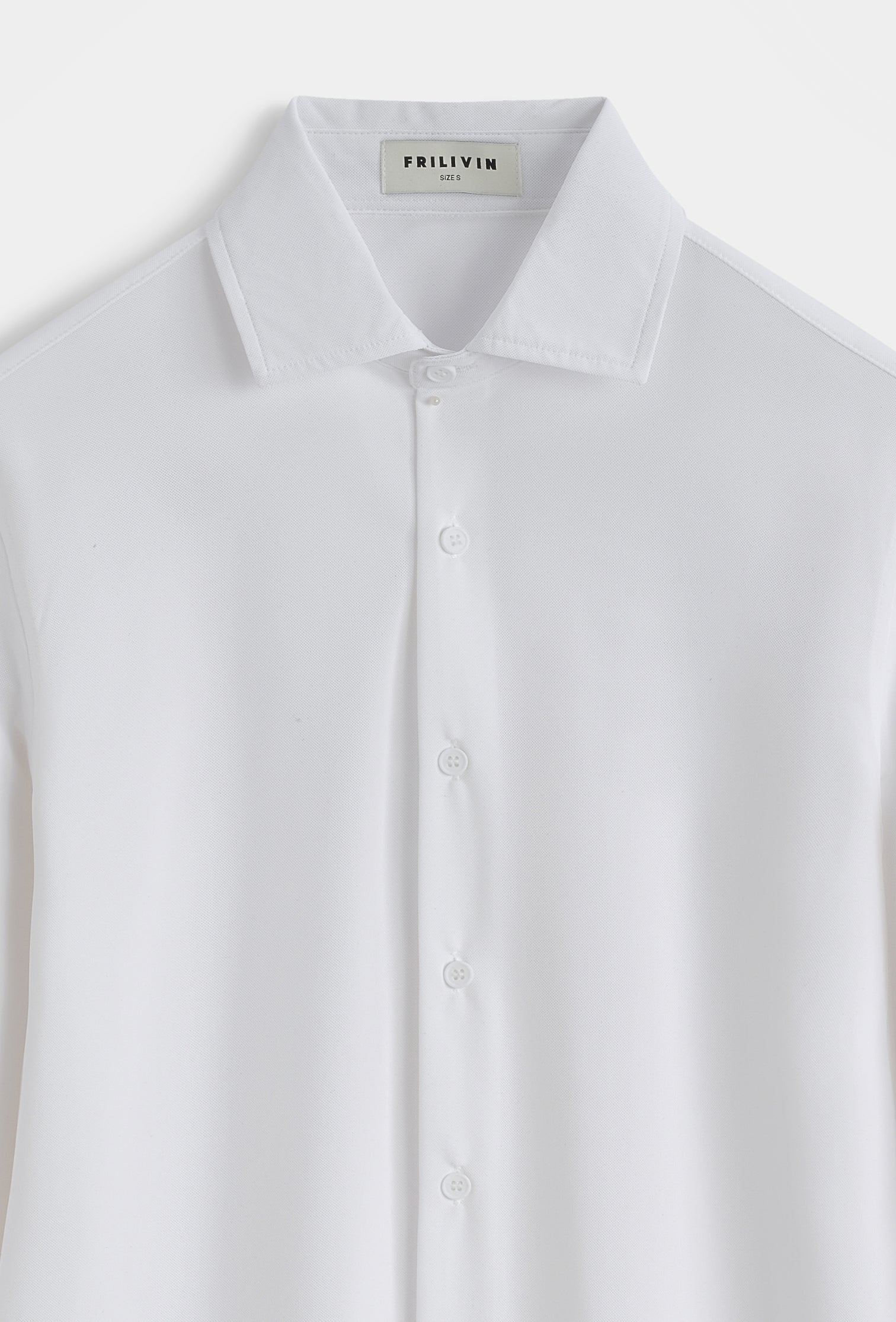 Chemise ajustée col italien