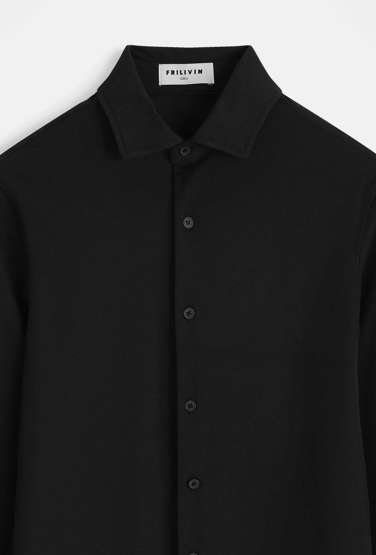 Chemise ajustée col italien