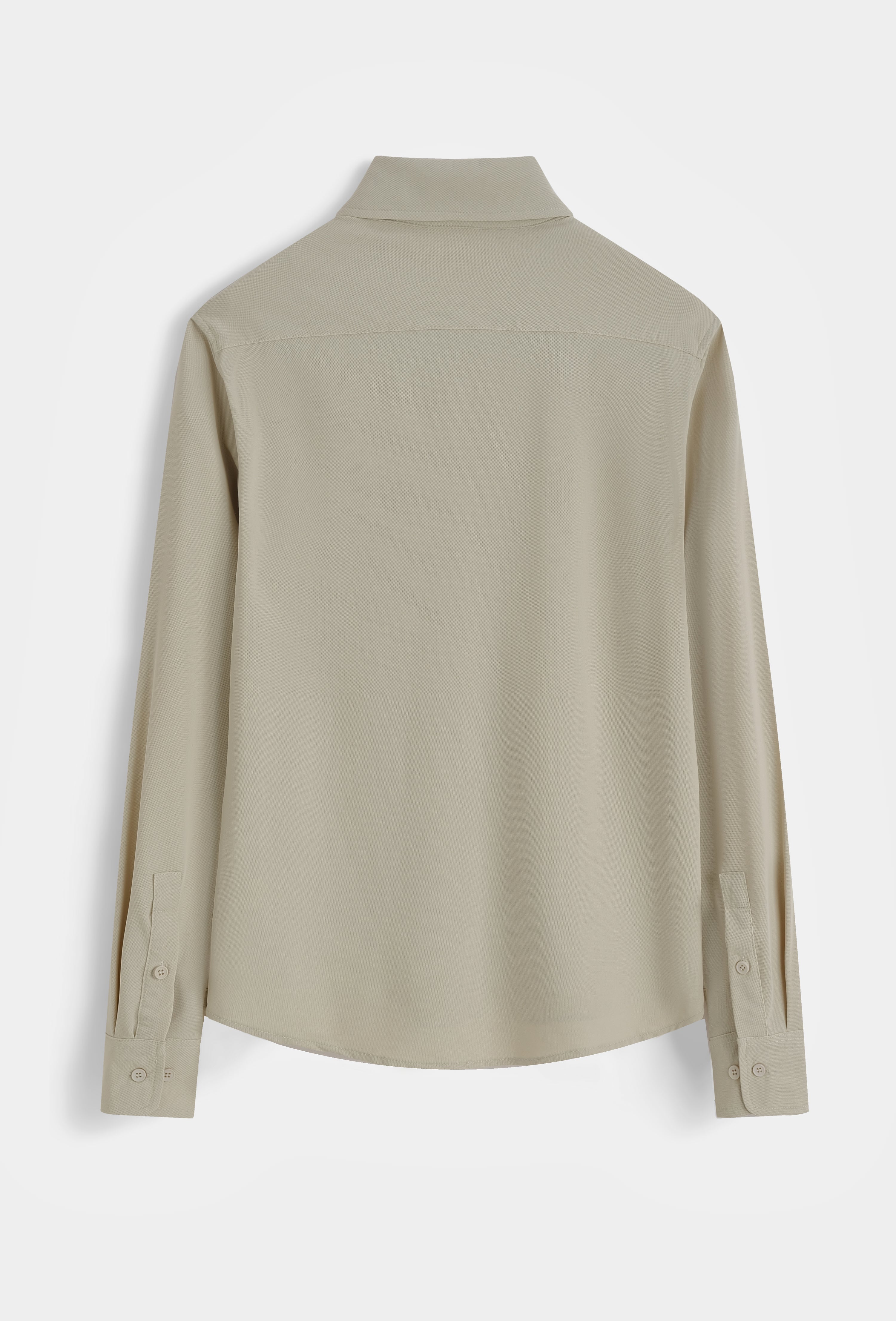 Chemise ajustée col italien