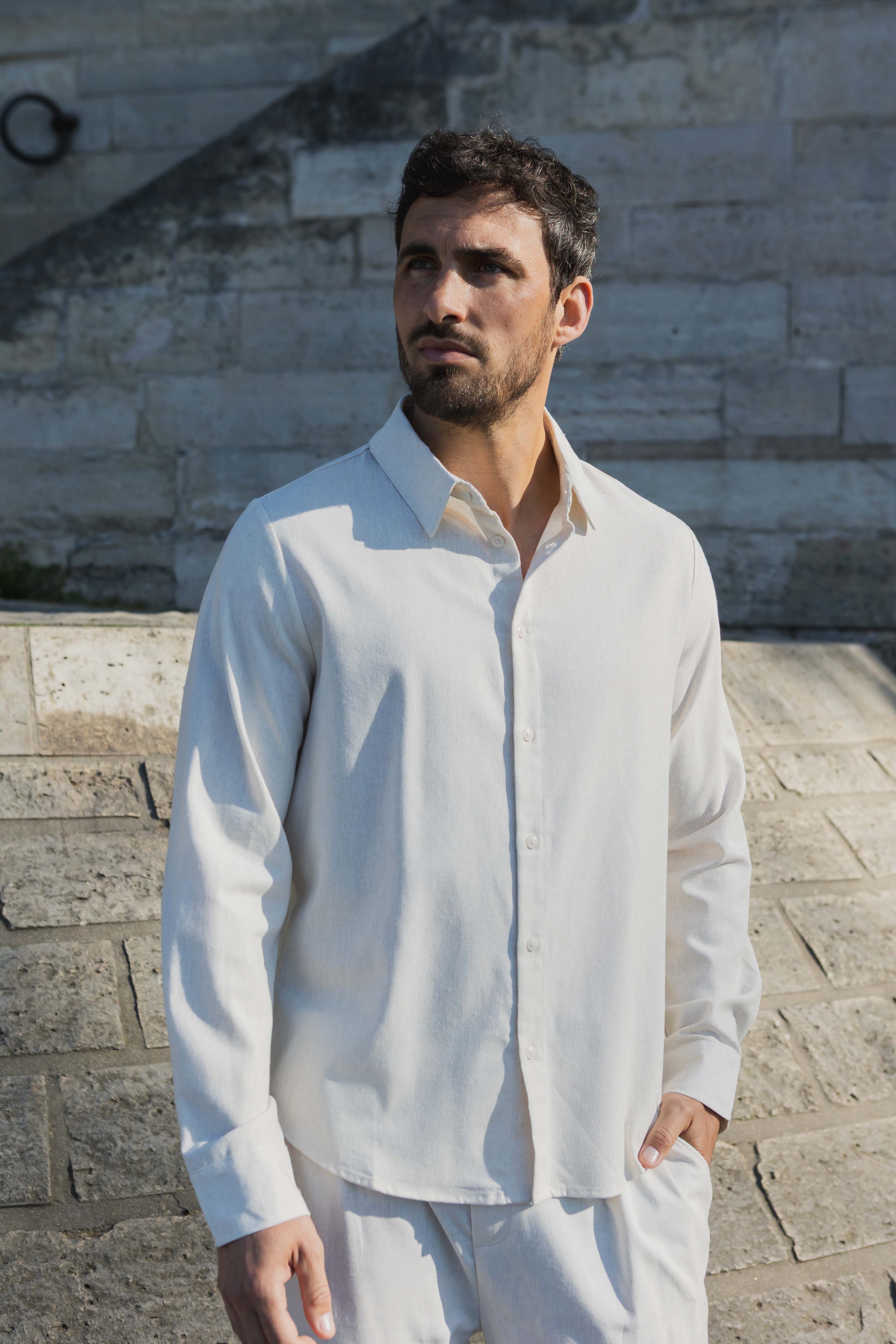 Chemise slim col classique