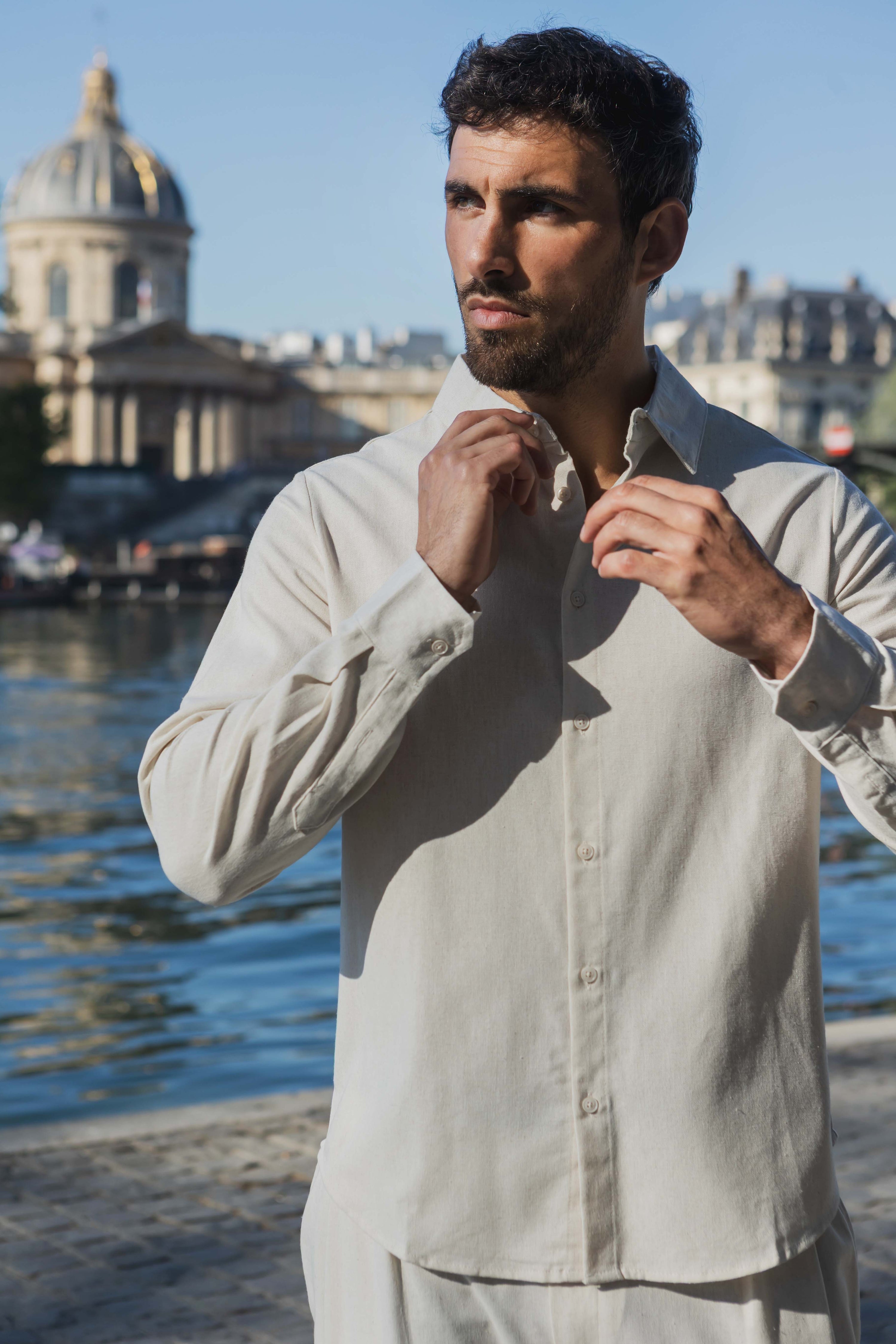 Chemise slim col classique