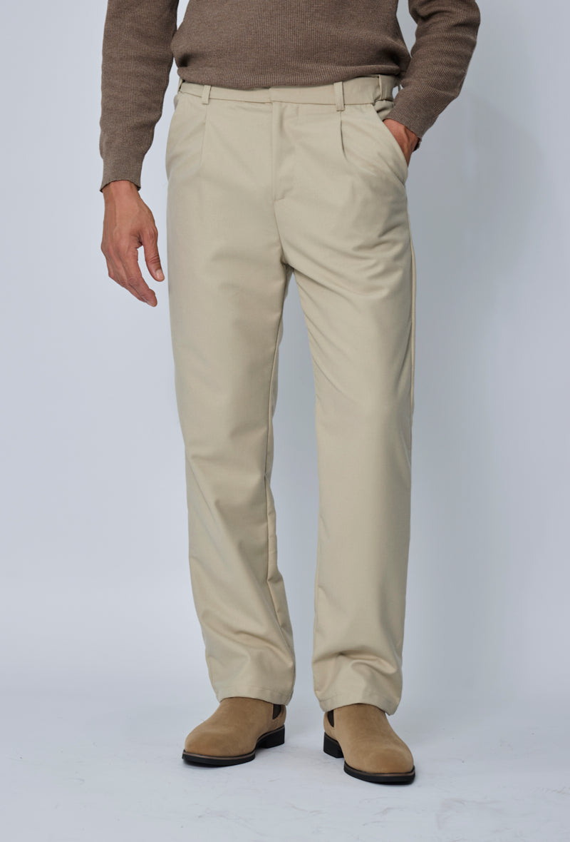 Pantalon habillé à plis
