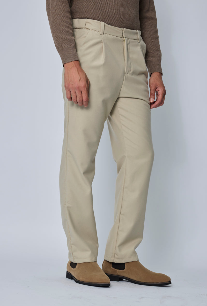 Pantalon habillé à plis