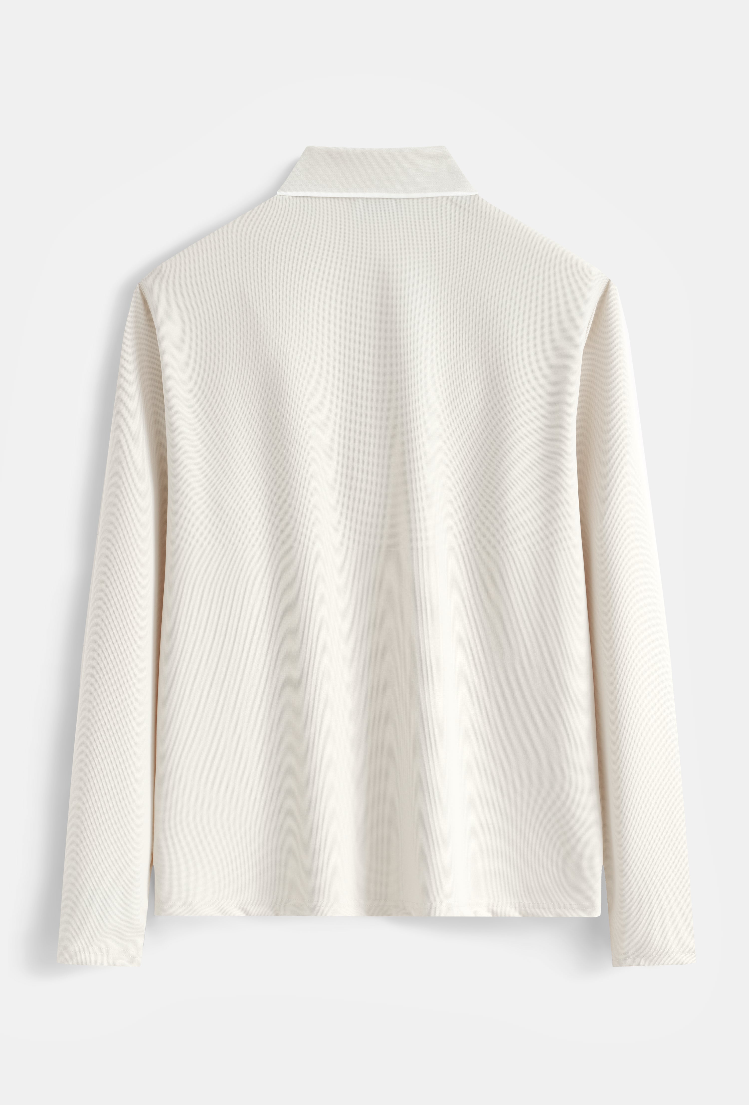 Polo zippé col à liserés