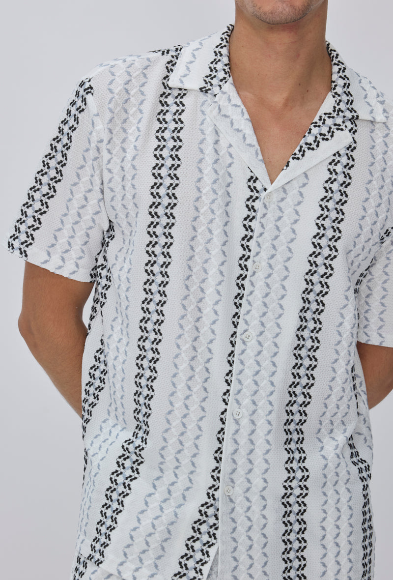 Ensemble chemise short motif