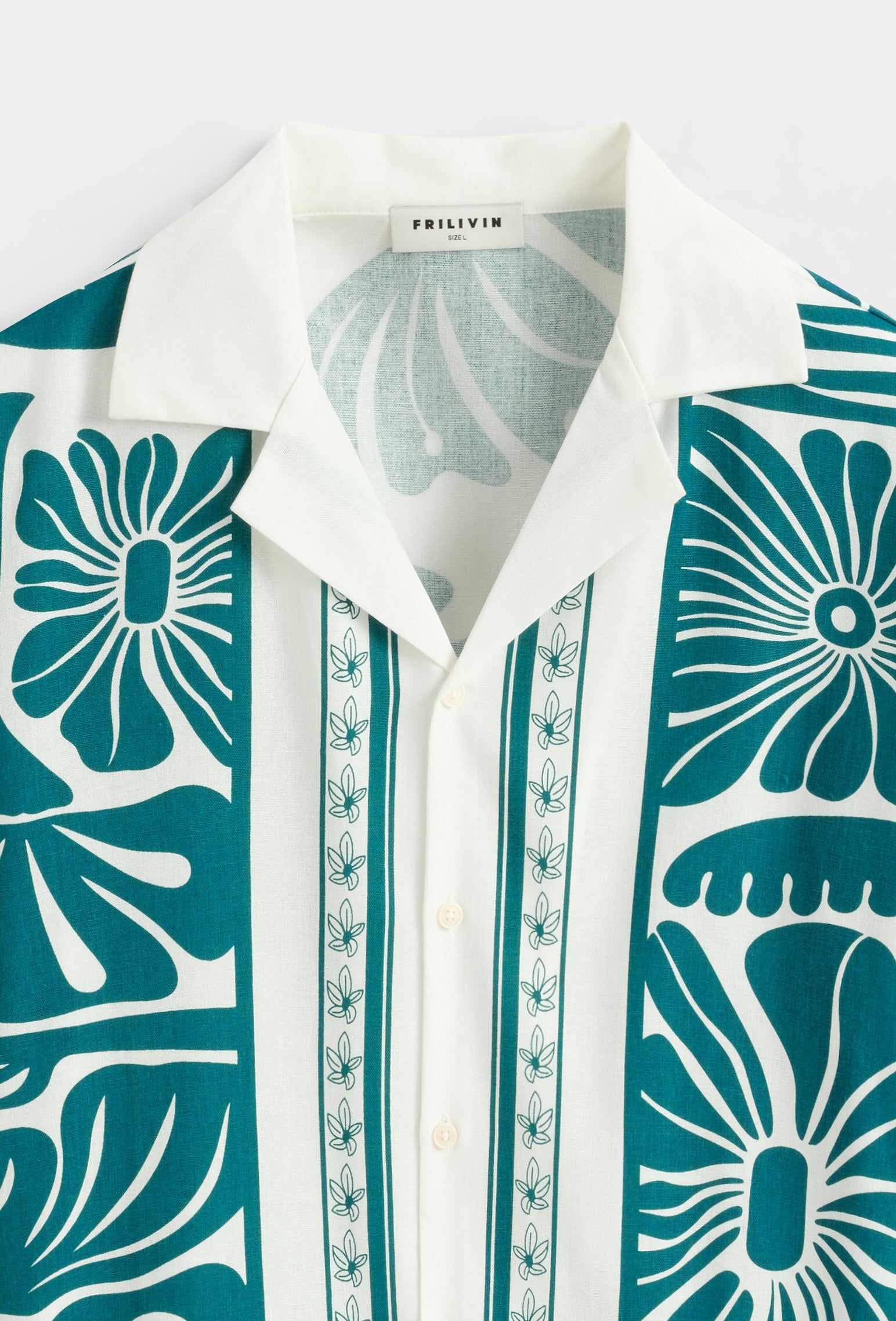 Chemise bowling florale