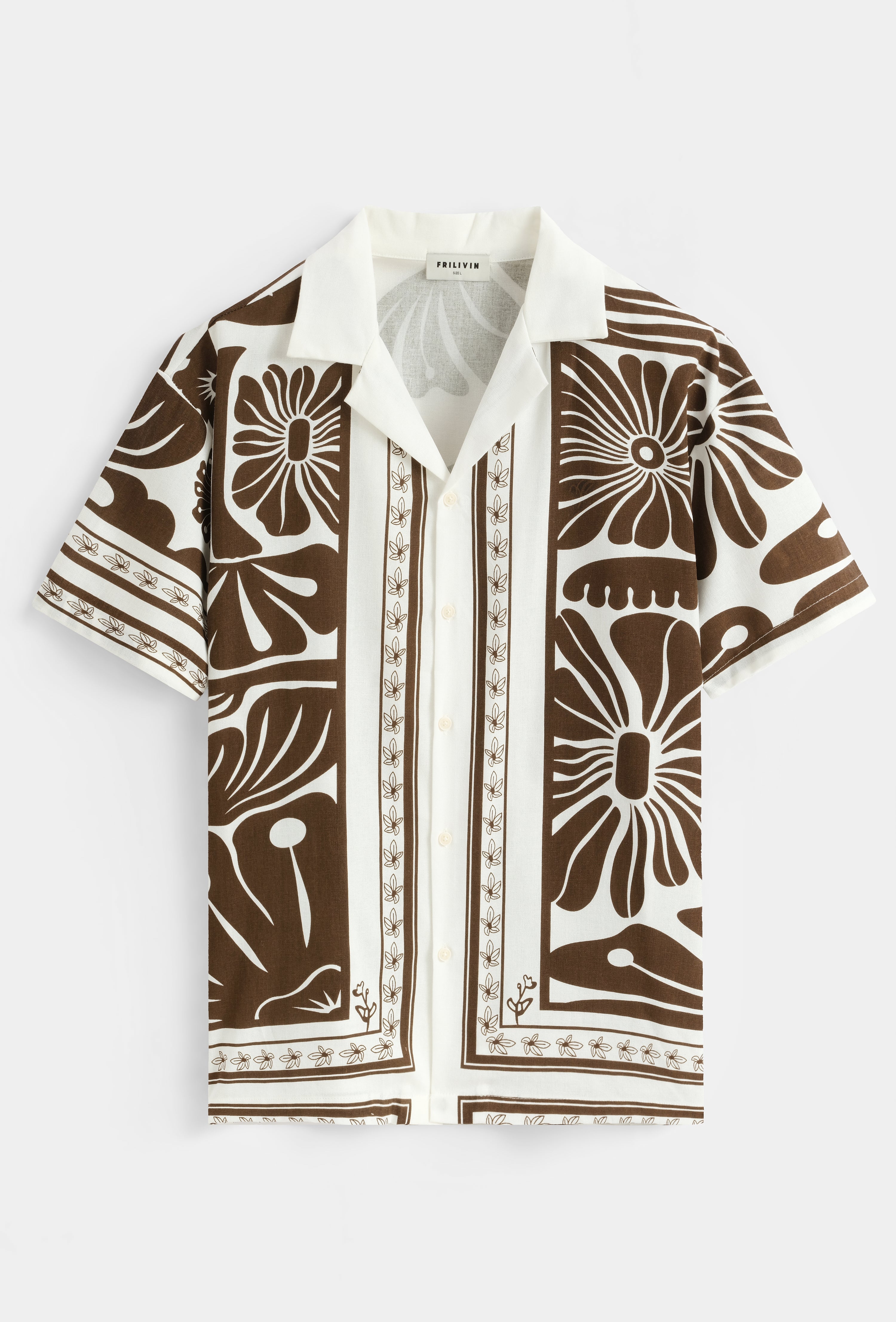 Chemise bowling florale