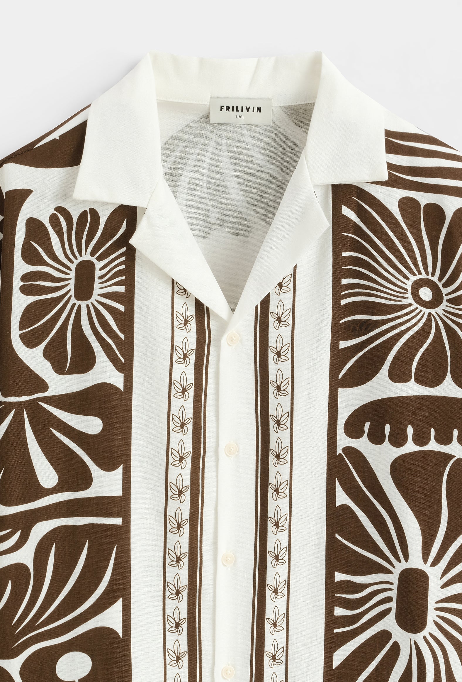Chemise bowling florale