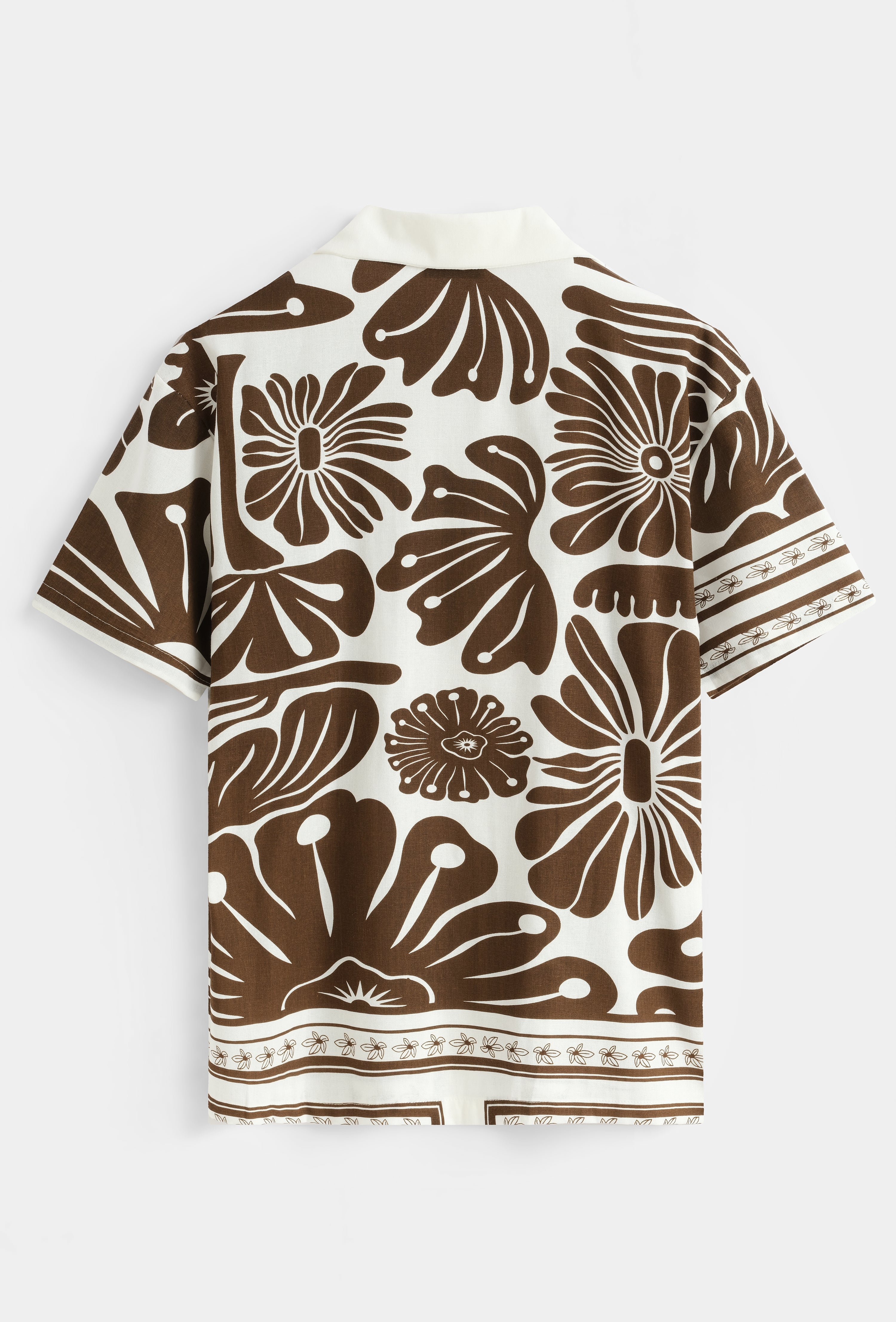 Chemise bowling florale