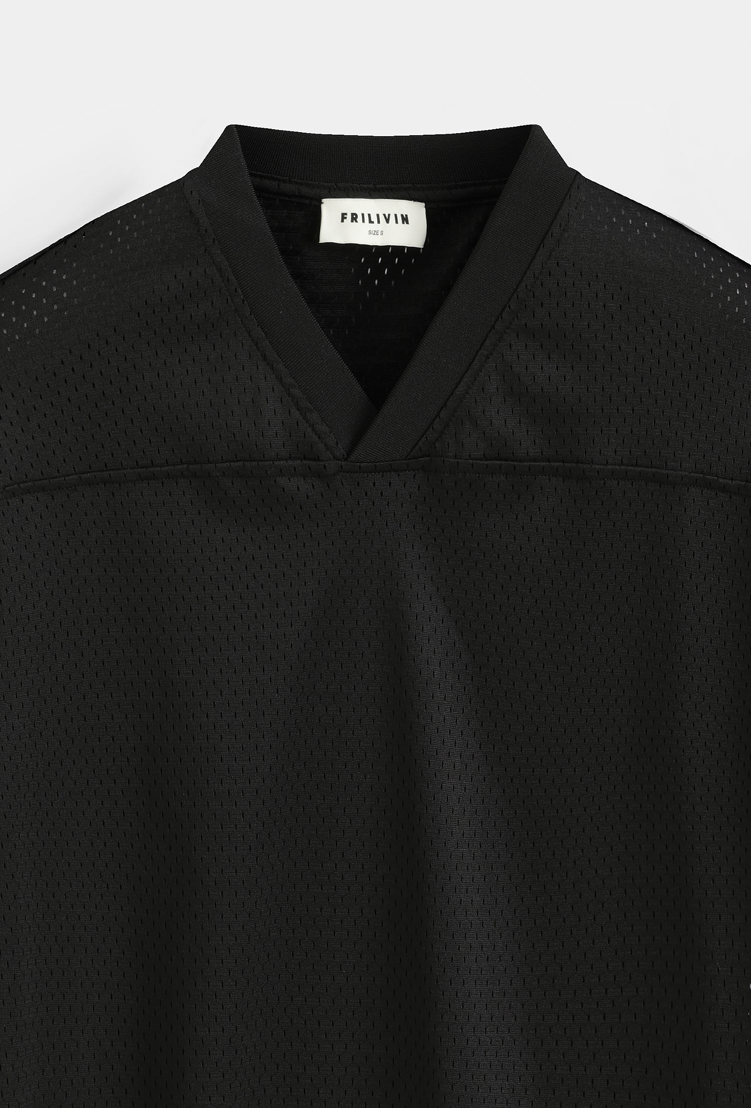 T-shirt col v texturé