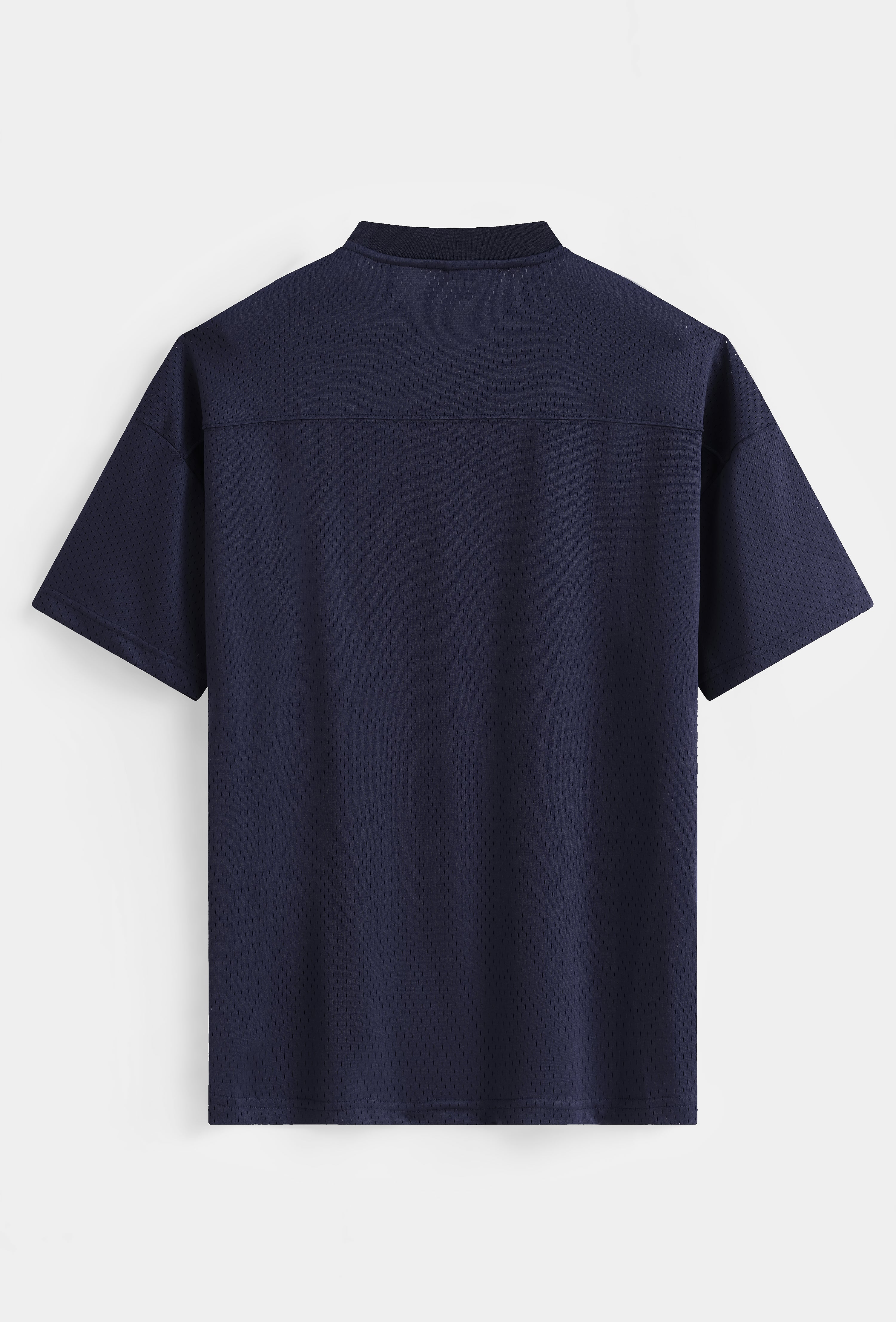 T-shirt col v texturé