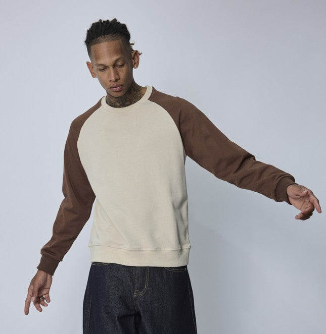 Sweat col rond raglan