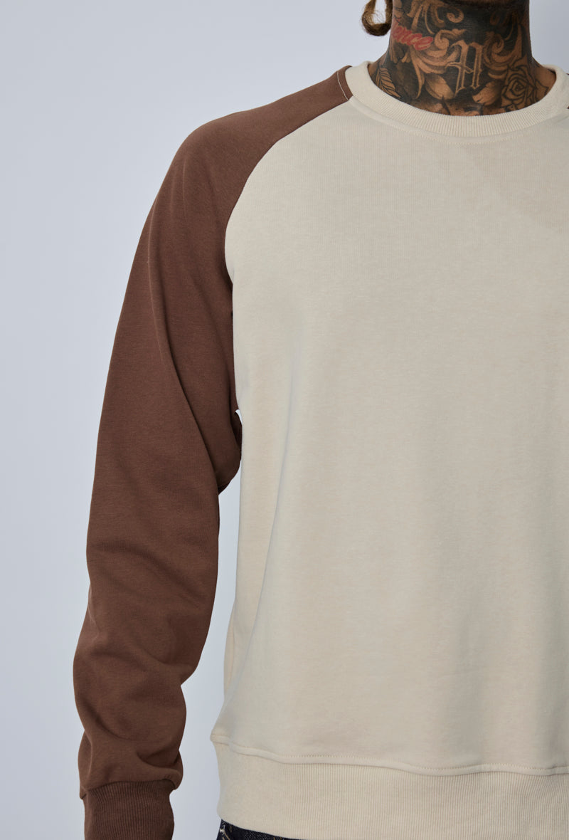 Sweat col rond raglan