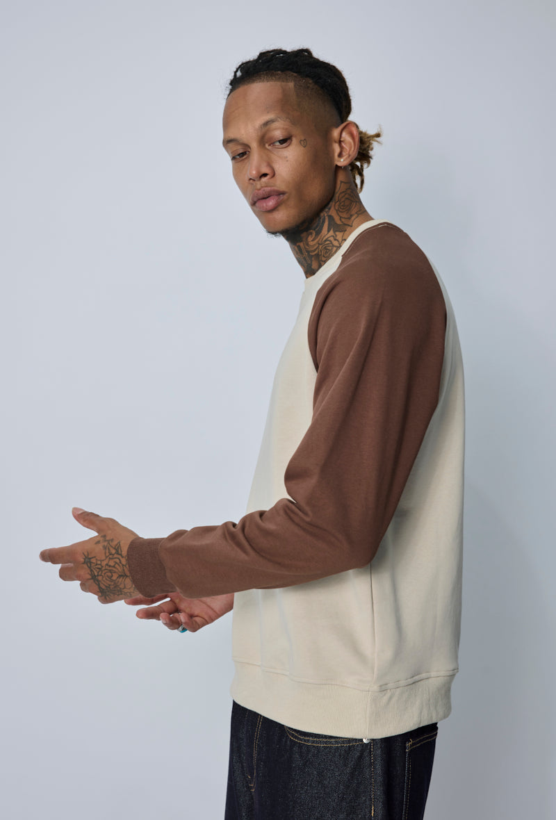 Sweat col rond raglan