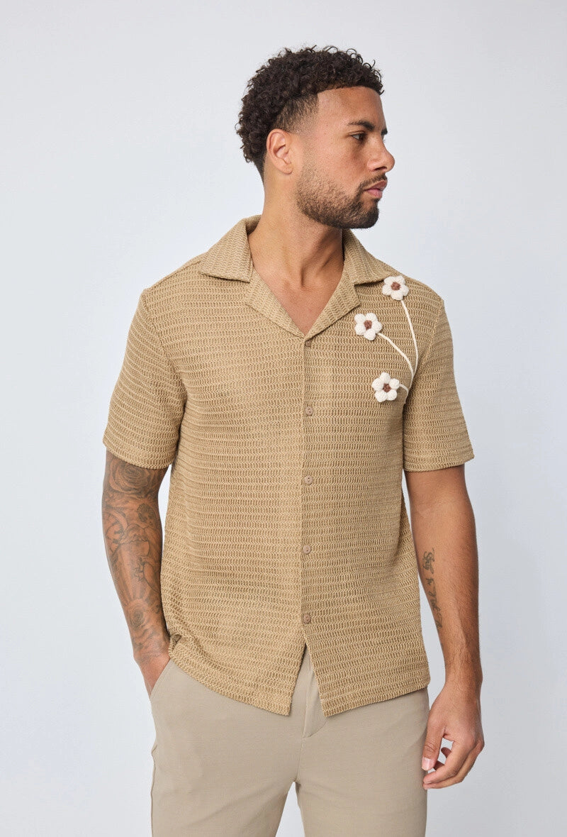 Chemise manches courtes à boutons