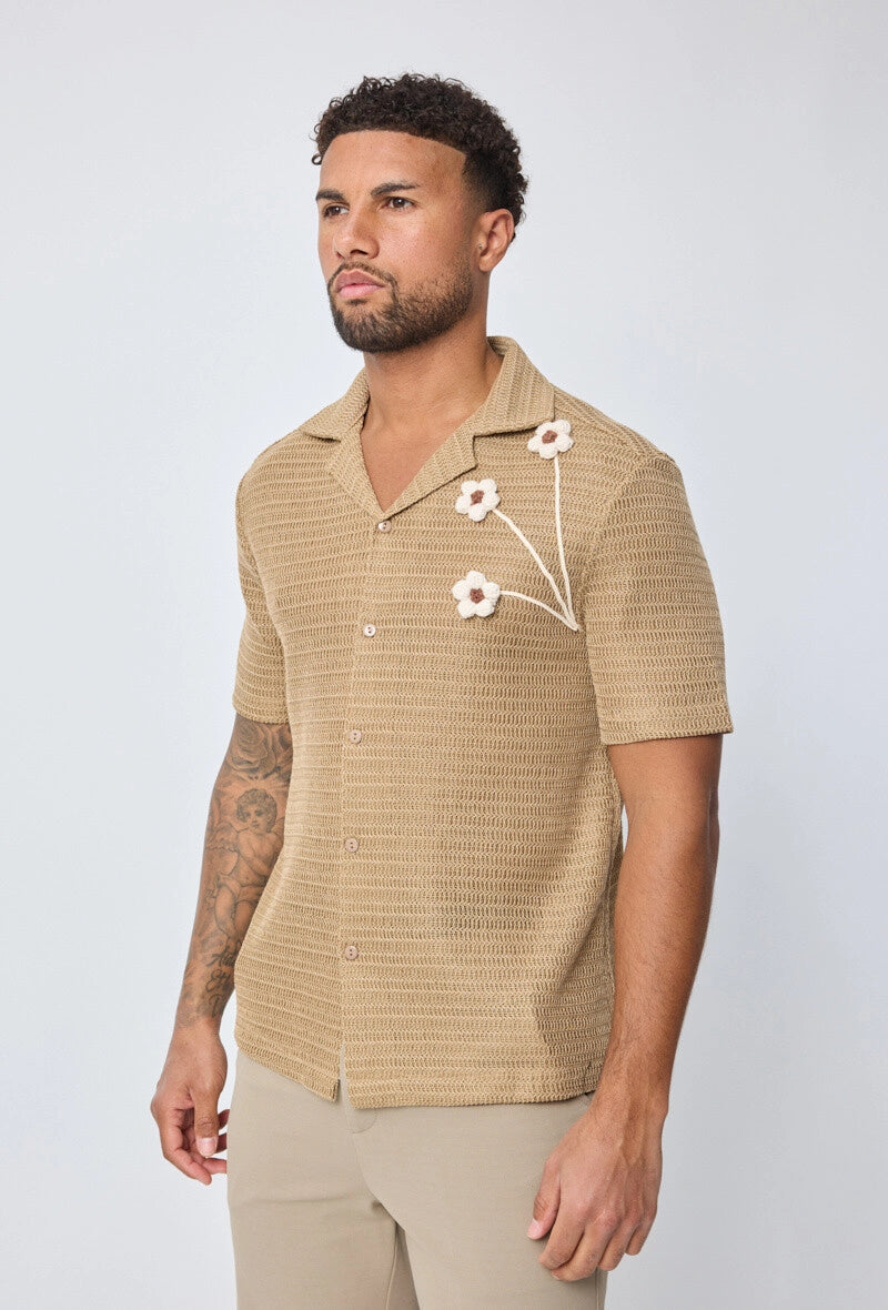 Chemise manches courtes à boutons
