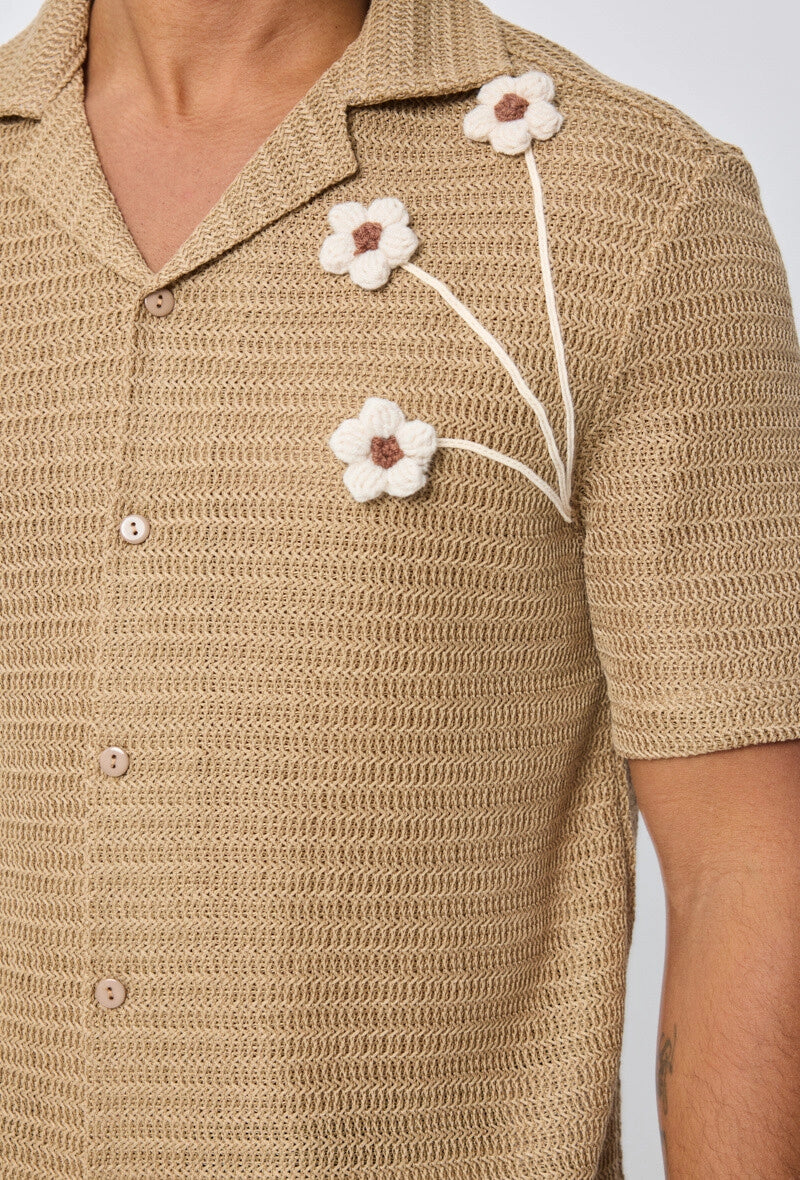 Chemise manches courtes à boutons