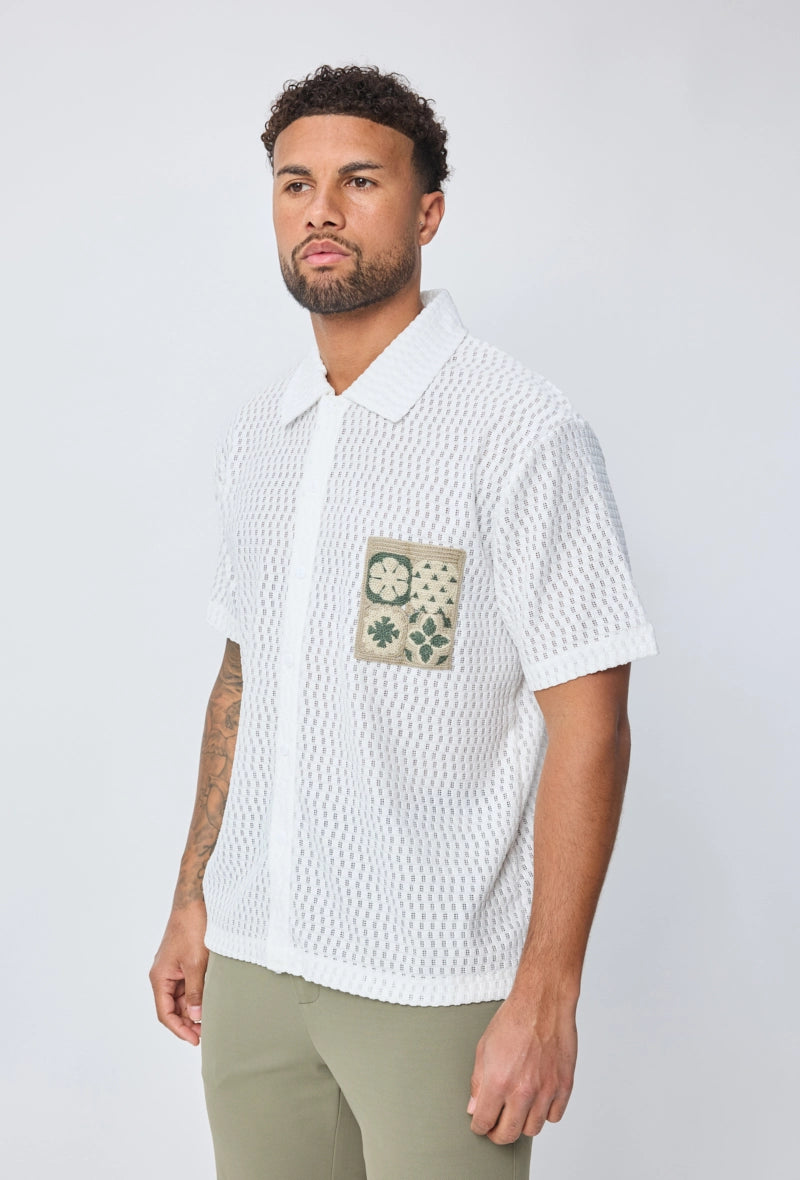 Chemise manches courtes à boutons