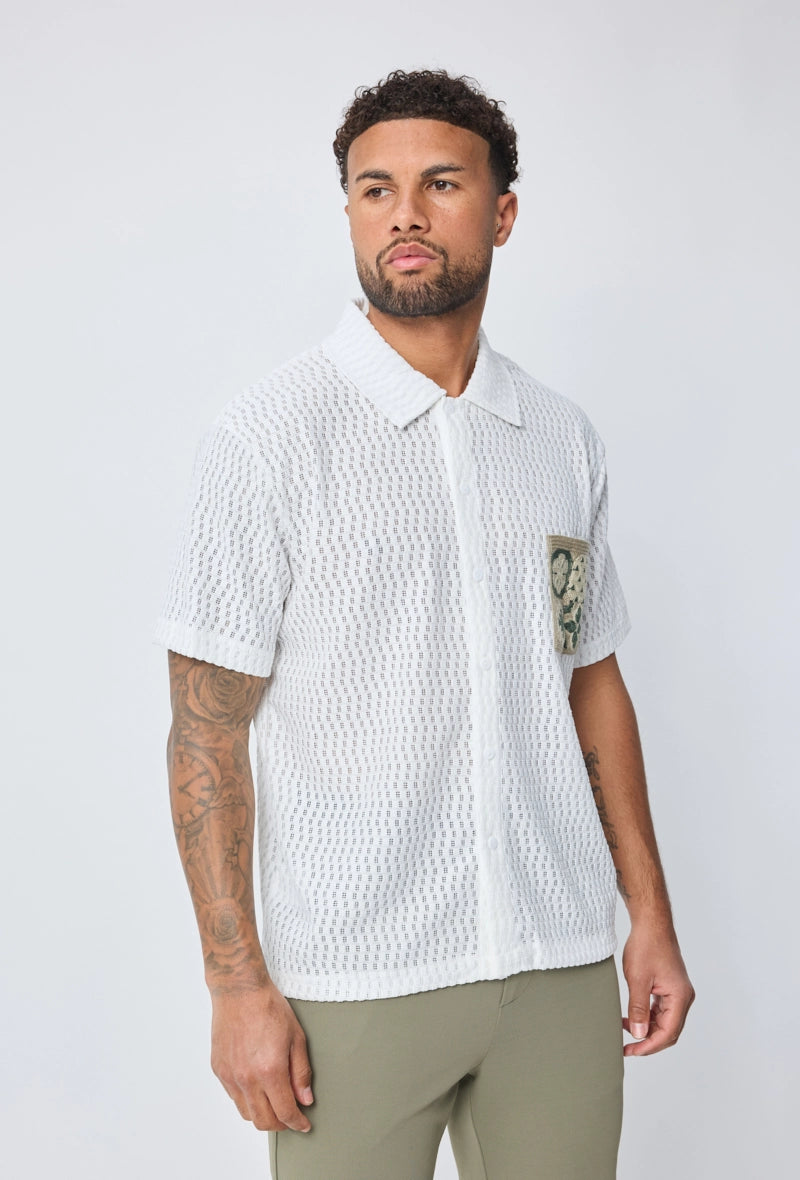 Chemise manches courtes à boutons