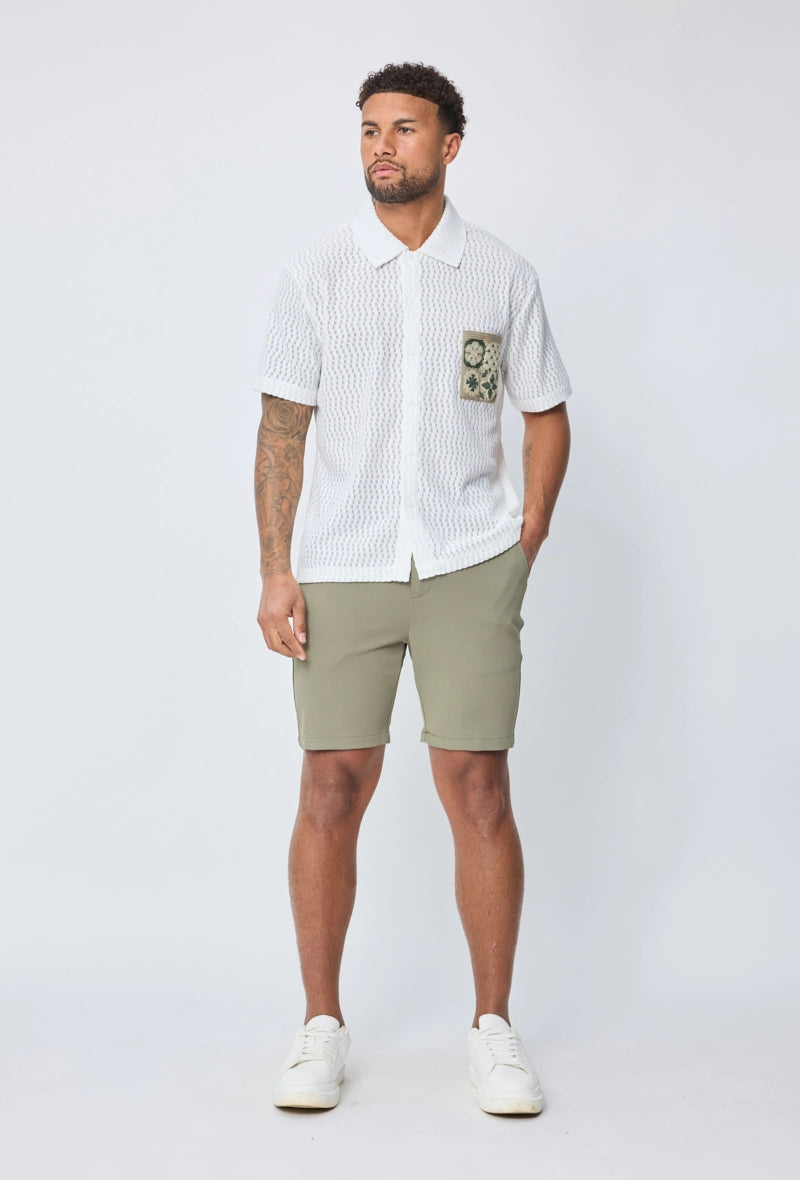 Chemise manches courtes à boutons