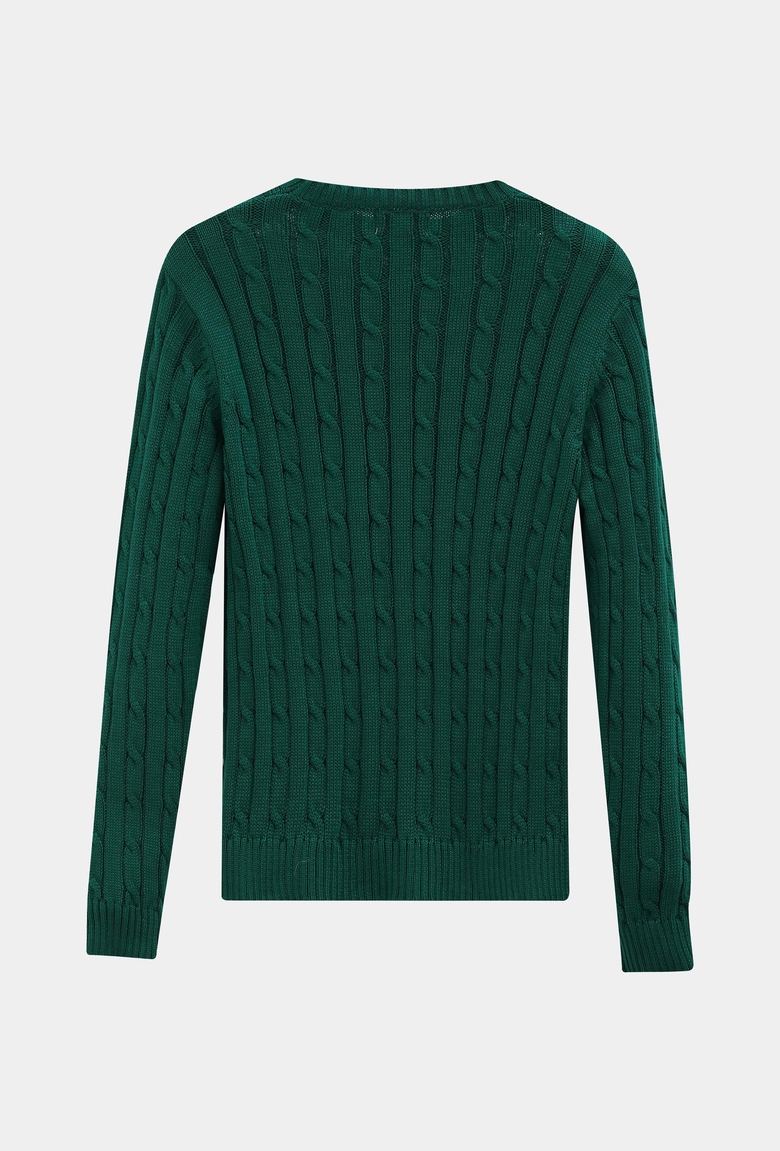Pull tréssé avec col rond
